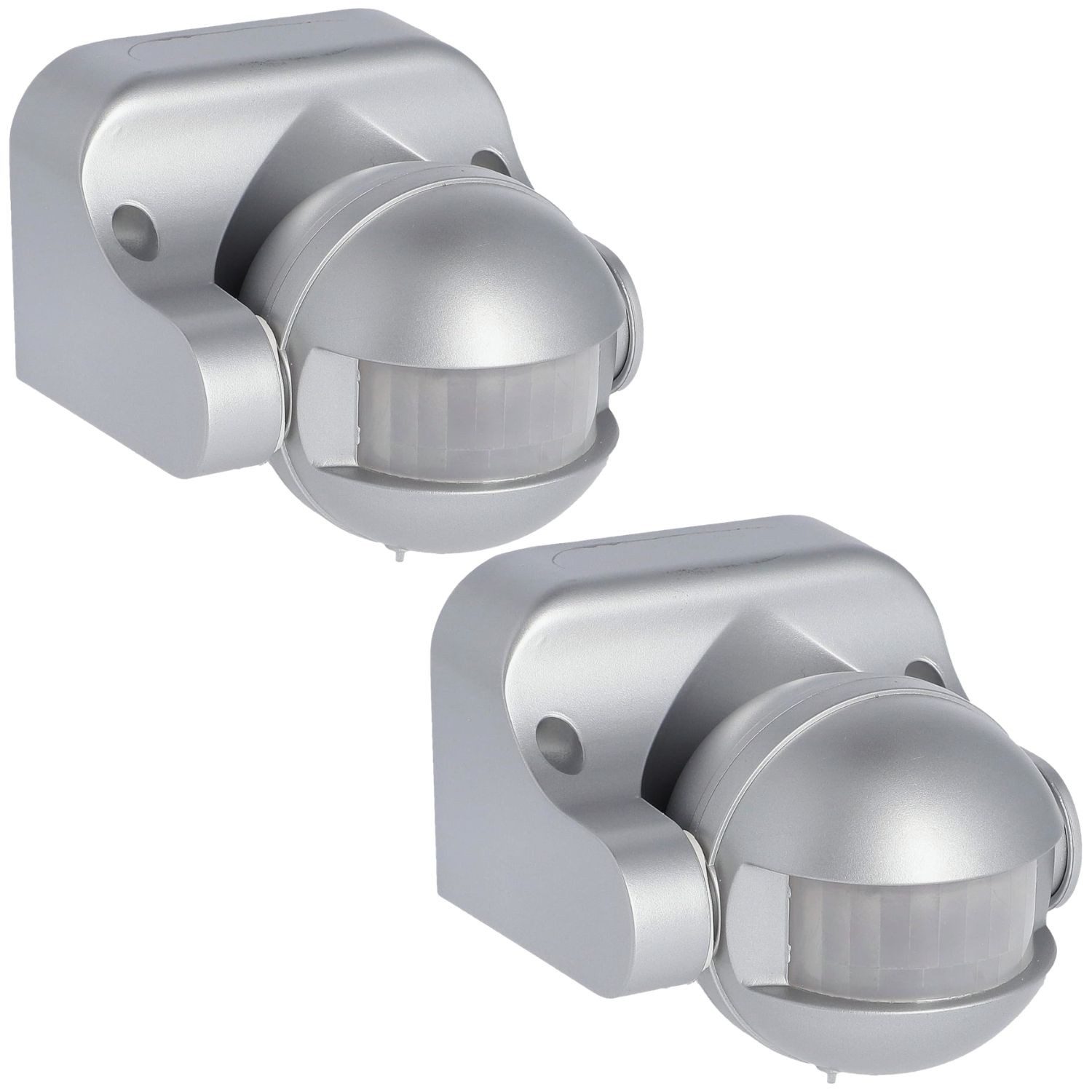UNITEC Bewegungsmelder 2x Infrarot Aufputz Bewegungsmelder 180° IP44, (Set, 2-St., 2x Infrarot Melder), Neigbar 12m Wand Sensor Außen Outdoor Melder Wandmontage
