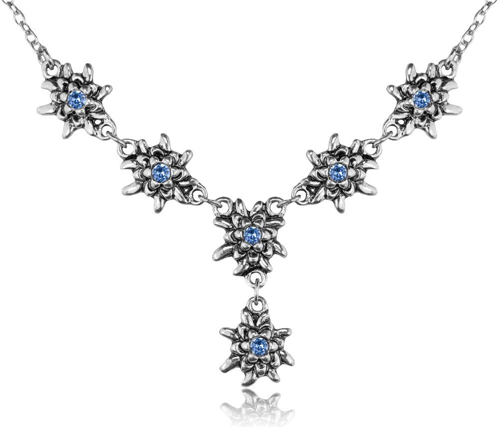 Kette mit Anhänger LUISIA® Edelweiß Collier 'Emilia' mit Premium Kris