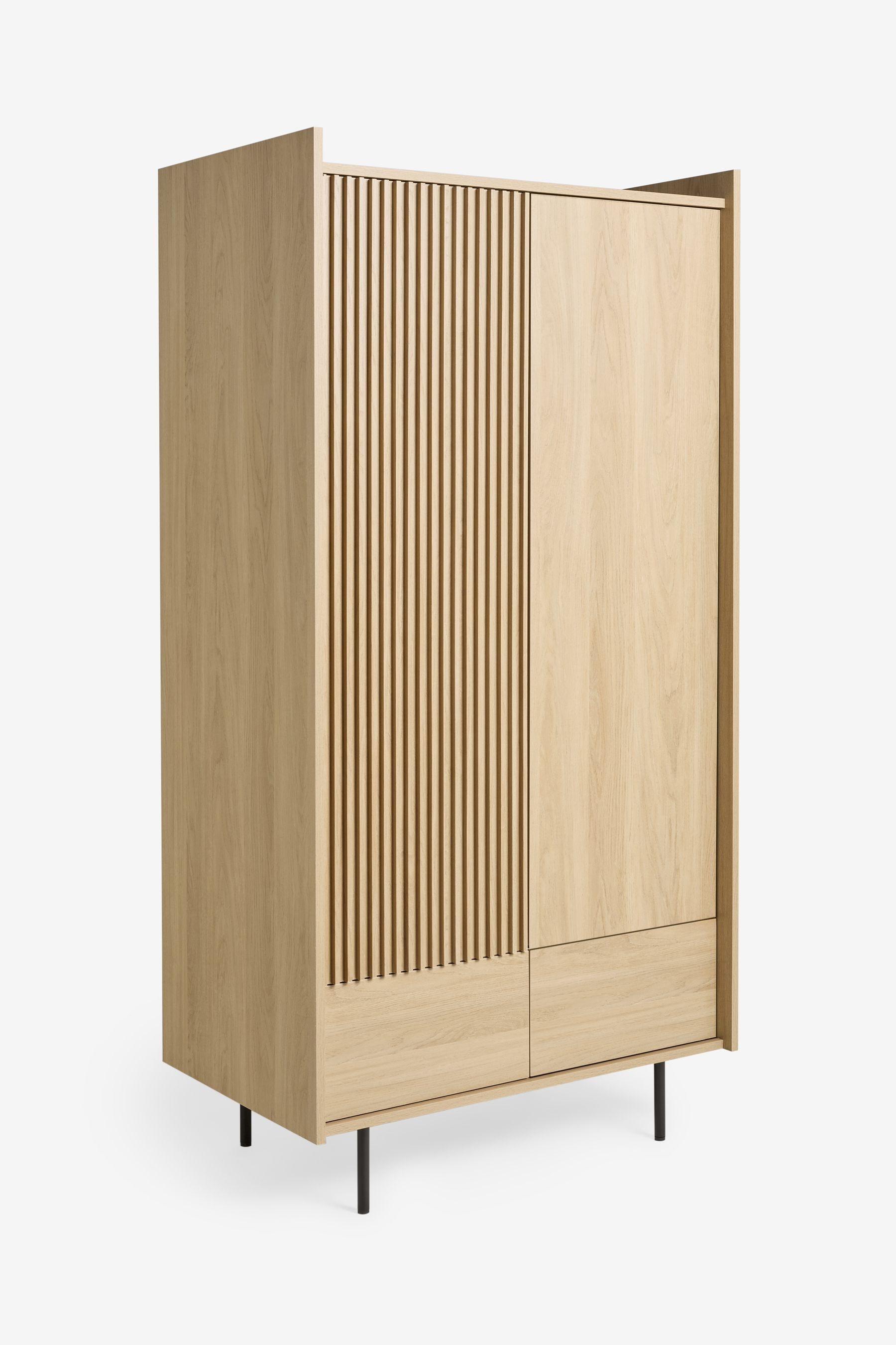 MADE Kleiderschrank MADE.COM Blaze Kleider-Doppelschrank, 2 Schubladen (1-St)