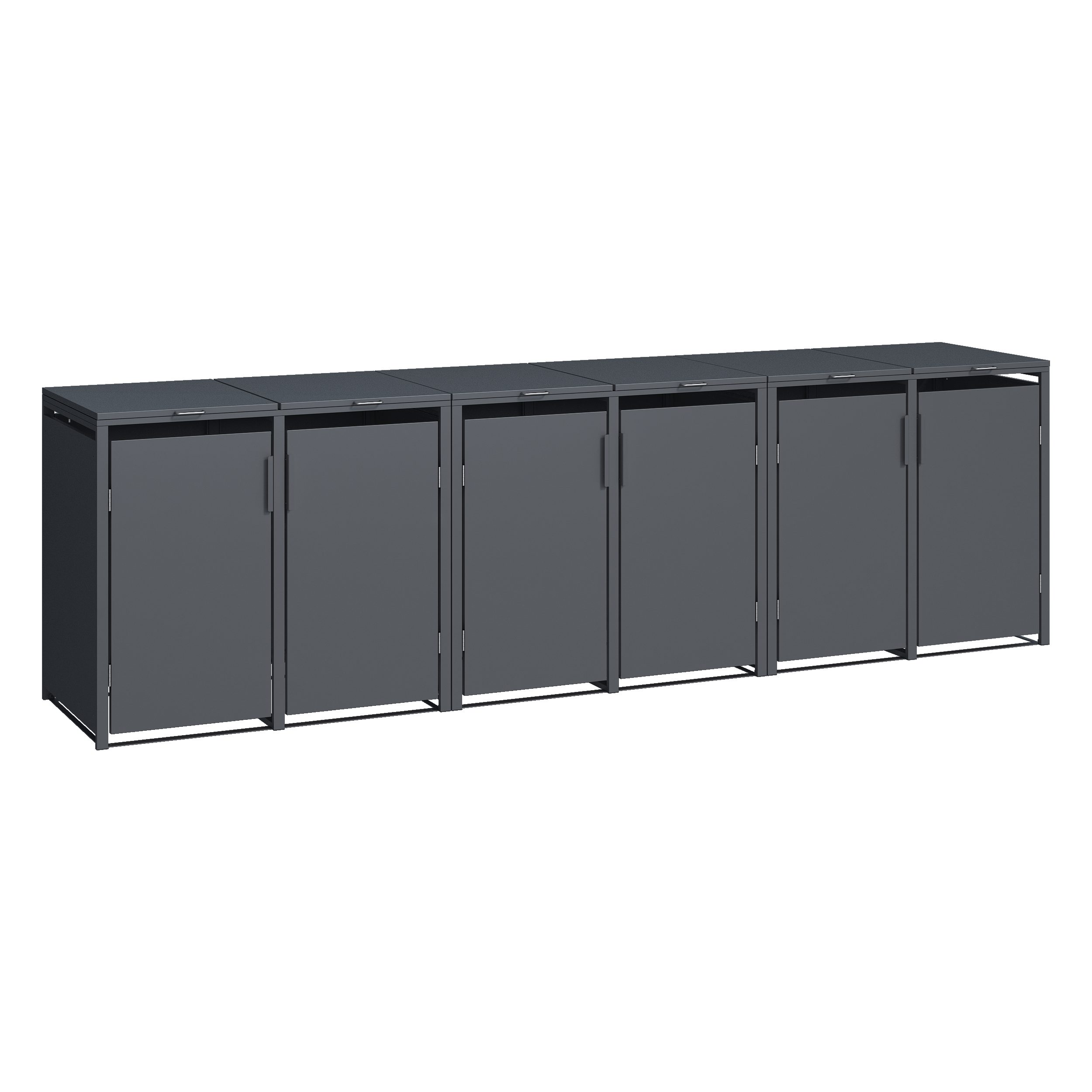 MBOX24 Mülltonnenbox MBOX24 Smartbox Mülltonnenbox für 120L/240L aus verzinktem Stahl