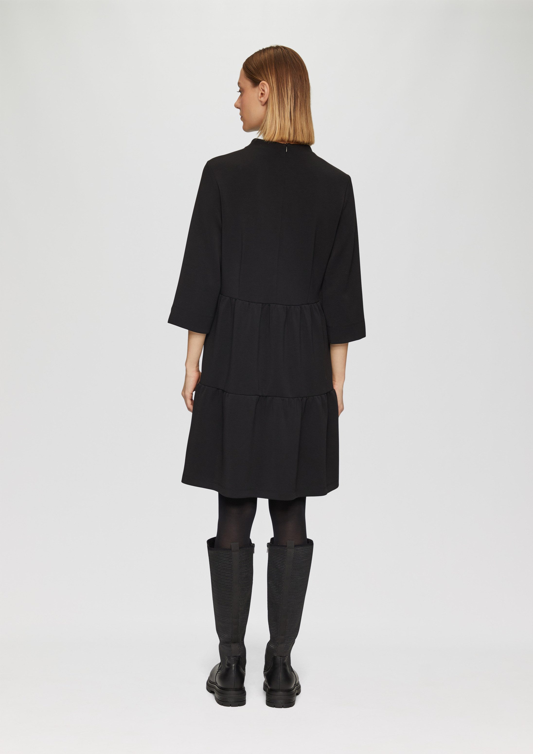s.Oliver Minikleid Kleid Scuba-Kleid mit Volants