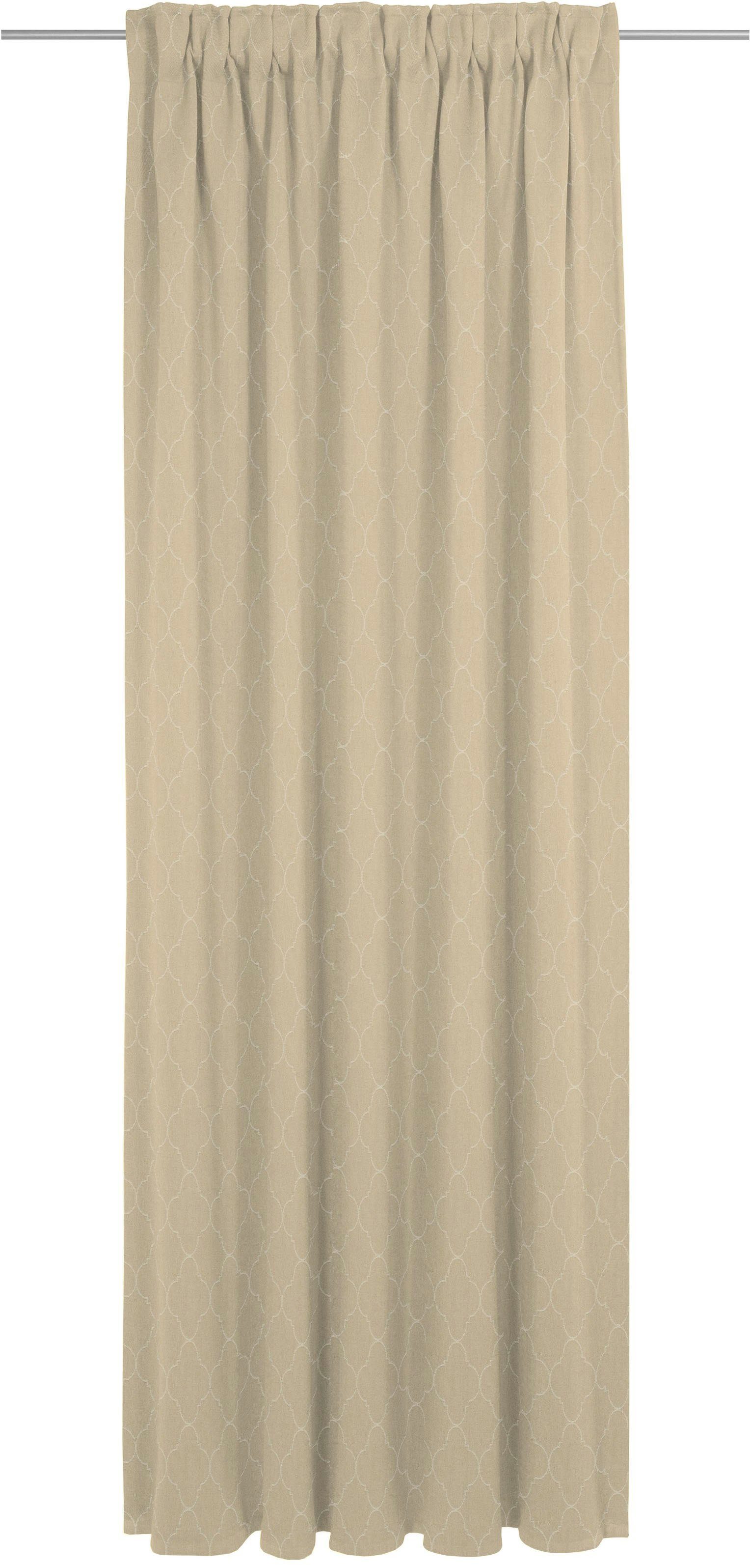 Adam Vorhang Indian Cortezada Light (1 St), Multifunktionsband, blickdicht, Jacquard, aus 100% Bio-Baumwolle
