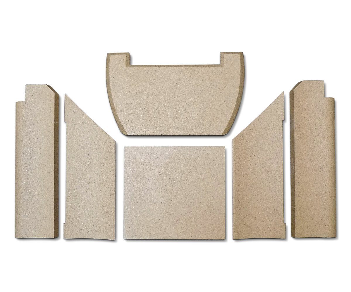 kaminXpert Feuerraumplatten für Contura 660T Kaminofen Ersatzteil Feuerraumauskleidung