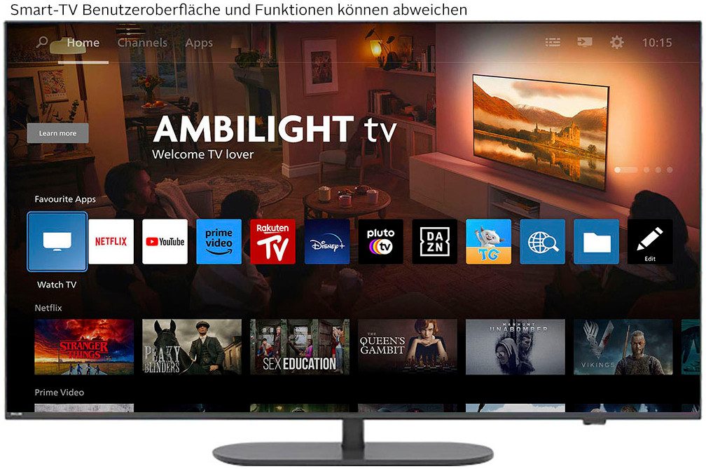 Philips 55PUS9000/12 QLED-Fernseher (139 cm/55 Zoll, grau ! RABATT: 23.38%