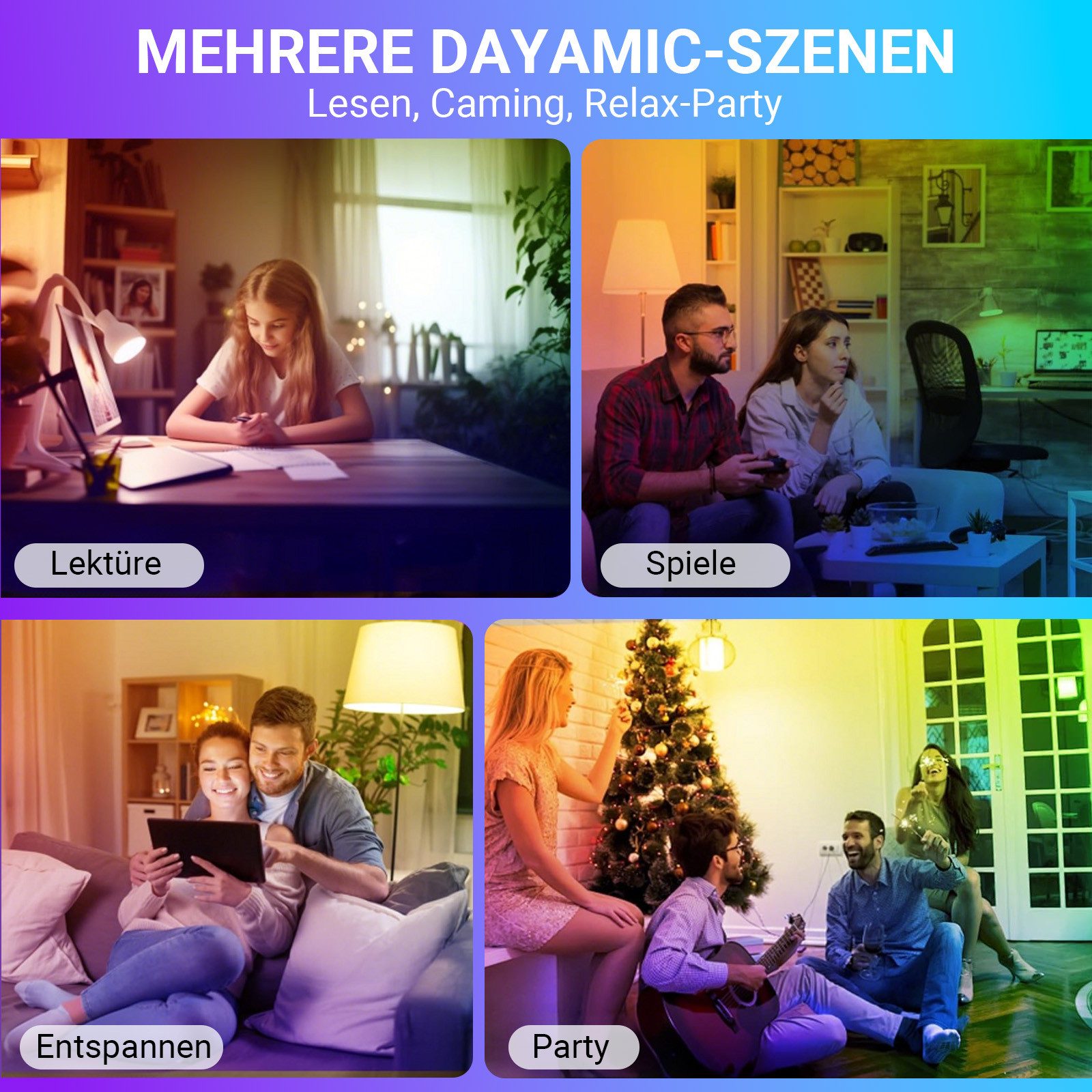 Jibenhome LED Nachtlicht E27 Leuchtmittel Timer, RGB Glühbirnen Dimmbar, USB-Aufladbar, E27 Magnetsockel mit Fernbedienung, LED fest integriert, für Speisekammer, Schrank, Campingzelt, Wohnmobil