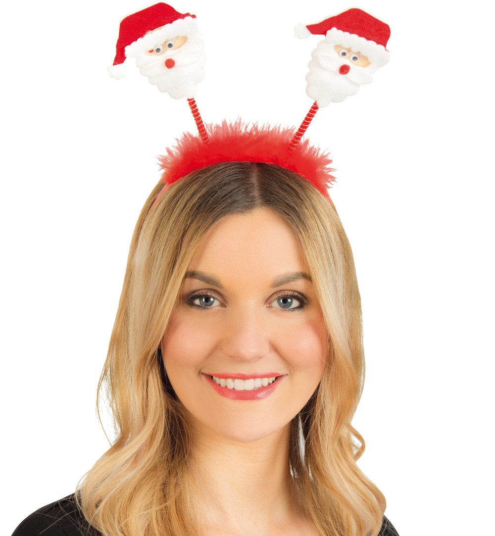 Fries Kostüm Haarreif Wabbles Nikolaus Weihnachtsmann mit Federn und Nikola günstig online kaufen