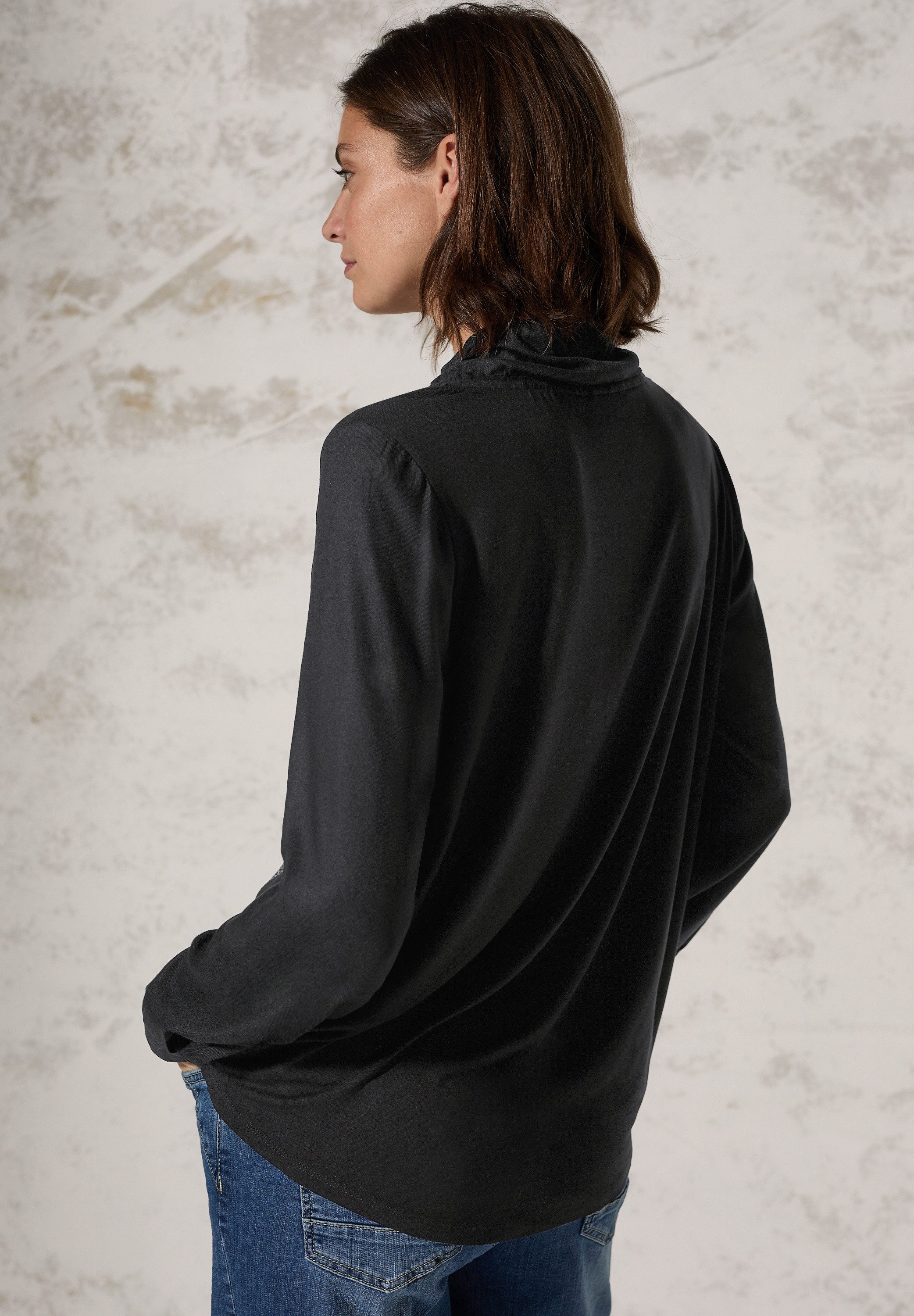 CECIL Langarmbluse aus softer Viskose günstig online kaufen