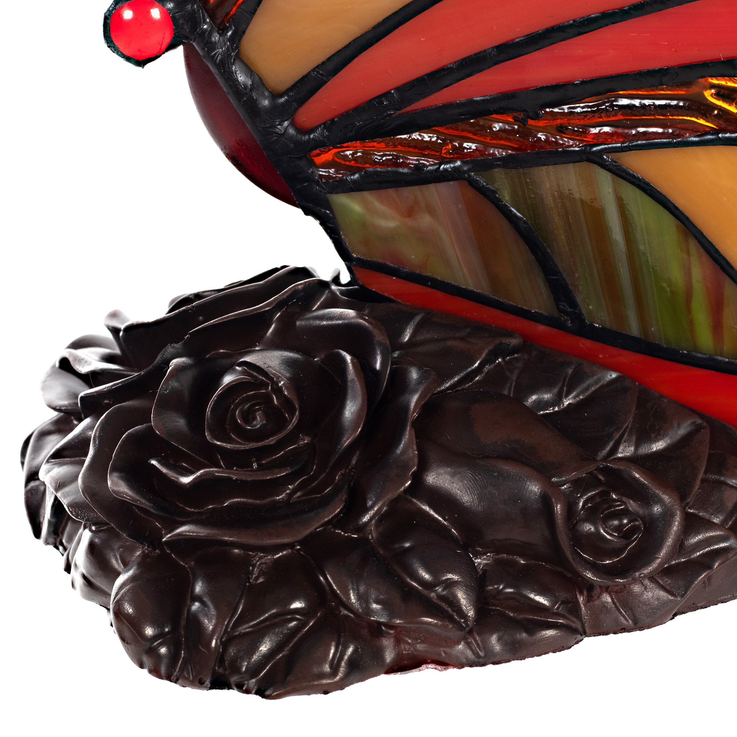 BIRENDY Stehlampe Tischlampe Tiffany-Style Schmetterling 200 Leuchte Dekorationslampe