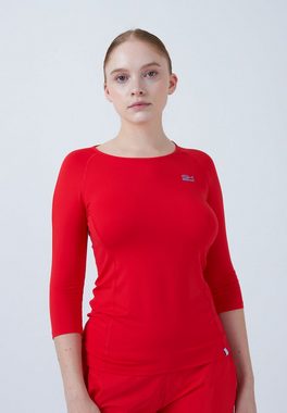 SPORTKIND Funktionsshirt Tennis 3/4 Longsleeve Shirt Mädchen & Damen rot