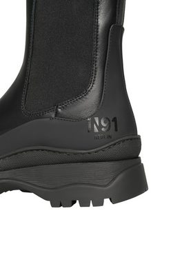 N91 Motech W CB Businessschuh Plateaustiefelette Damen Chelsea Boots Leder handgefertigt, Stiefelette