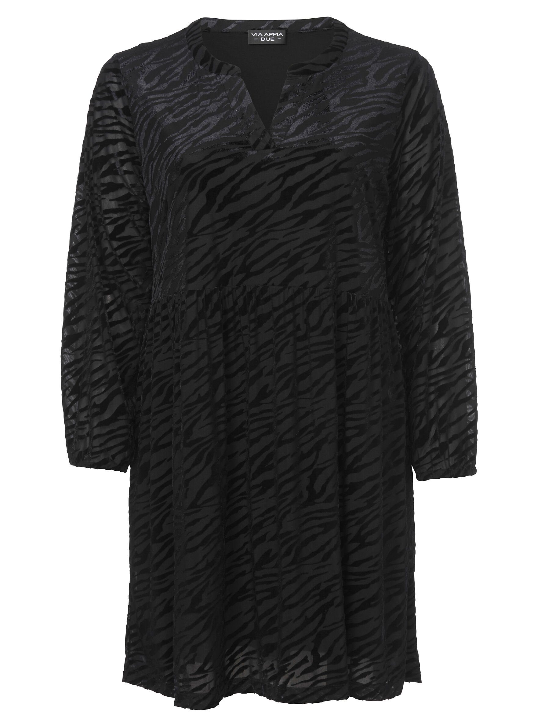 VIA APPIA DUE Blusenkleid mit V-Ausschnitt günstig online kaufen