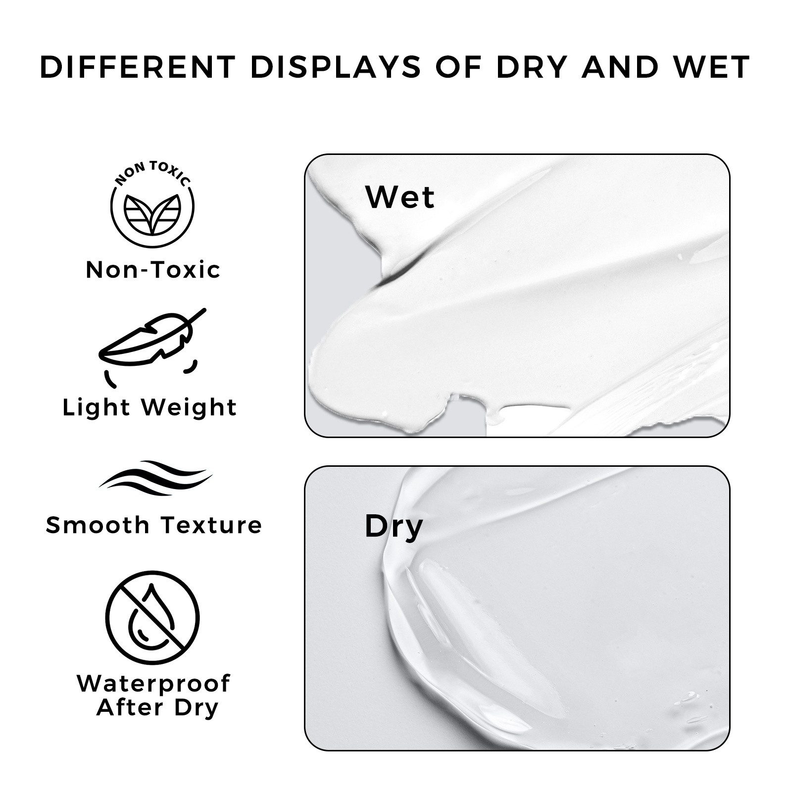 Artecho Bastelfarbe Gesso Grundierung Transparent 500 ml – Acryl Grundierung,Grundierfarbe, Für Leinwand, Papier, Holz & Karton – Wasserfest, Dauerhafte Haftung – Bild 4 von 5