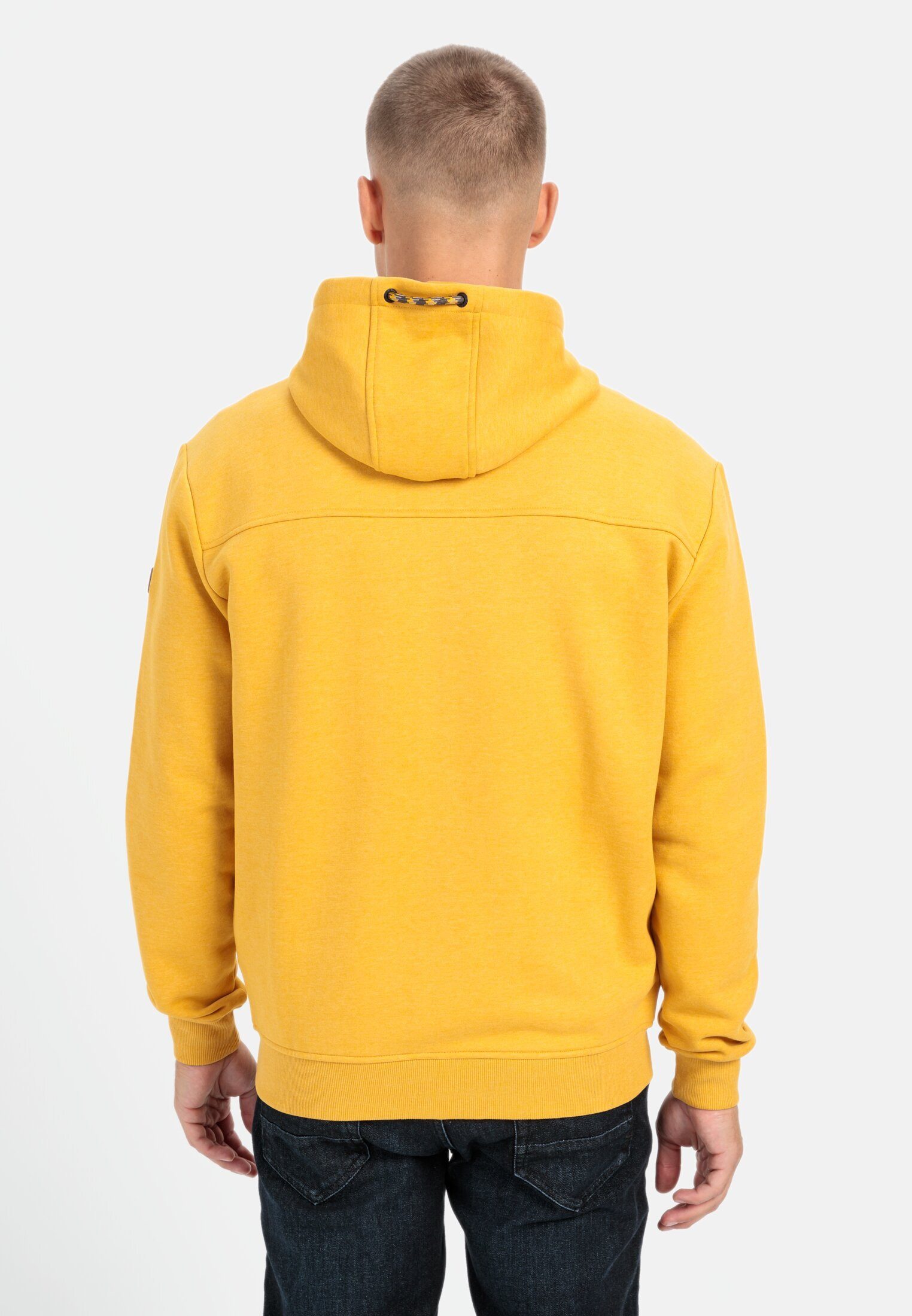 camel active Sweatjacke aus einem Organic Cotton Mix Langarm Kapuze günstig online kaufen