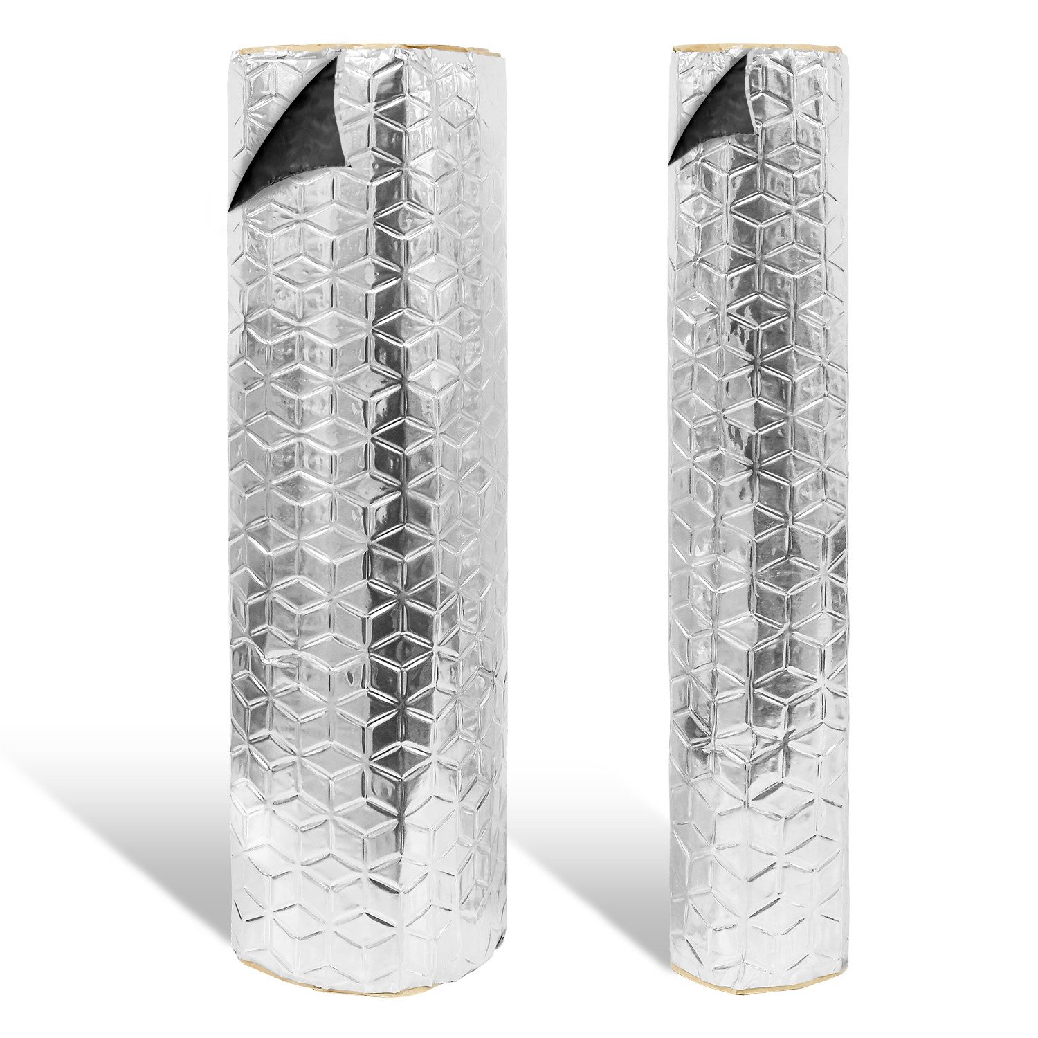 Clanmacy Dämmplatte 2x Dämmmatte 400X50cm Dämmplatte Alu-Butyl Dämmmatte An günstig online kaufen