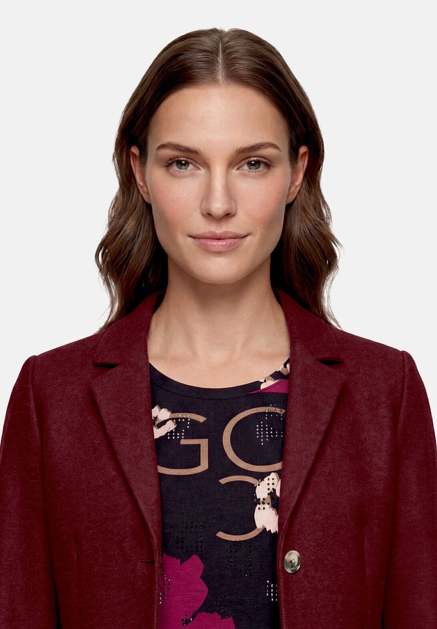 Betty Barclay Kurzblazer Damen mit aufgesetzten Taschen Material