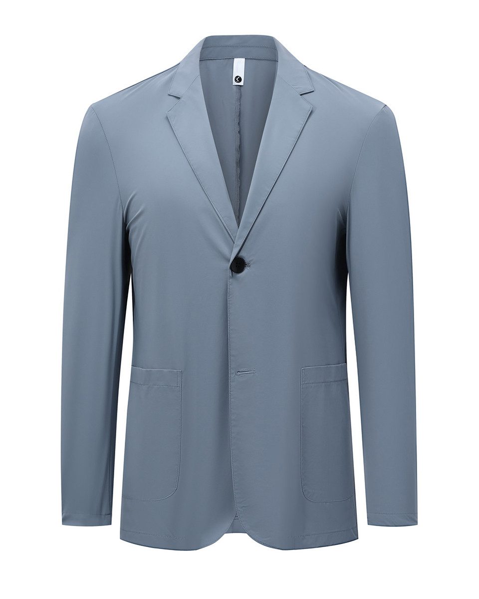 Allthemen Sweatsakko Herren sportliche Anzugjacke mit Revers leichte dünne Sommerjacke