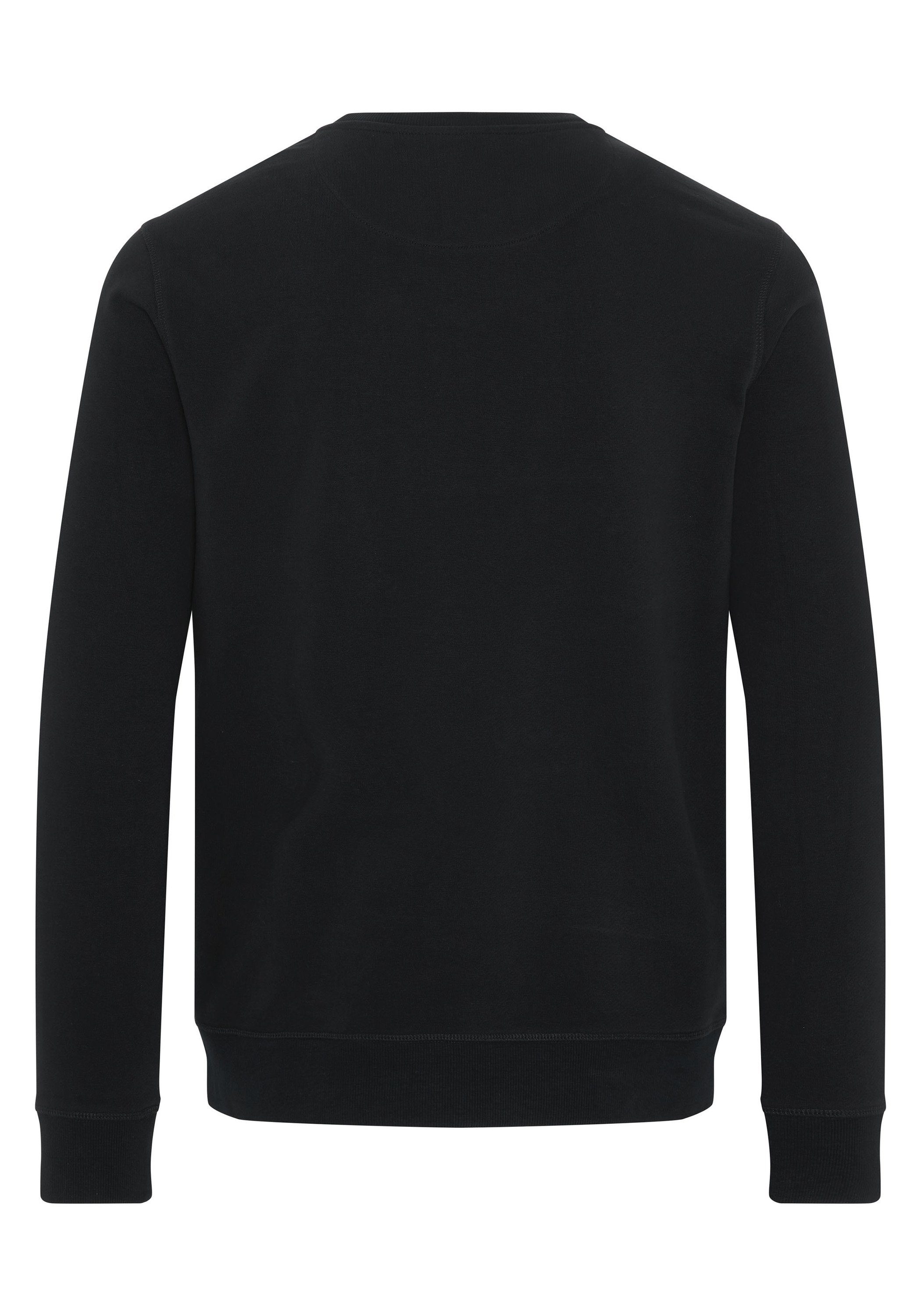 Black Sweatshirt PREMIUM OKLAHOMA Inside-Out-Nähten 19-3911 DENIM mit Deep