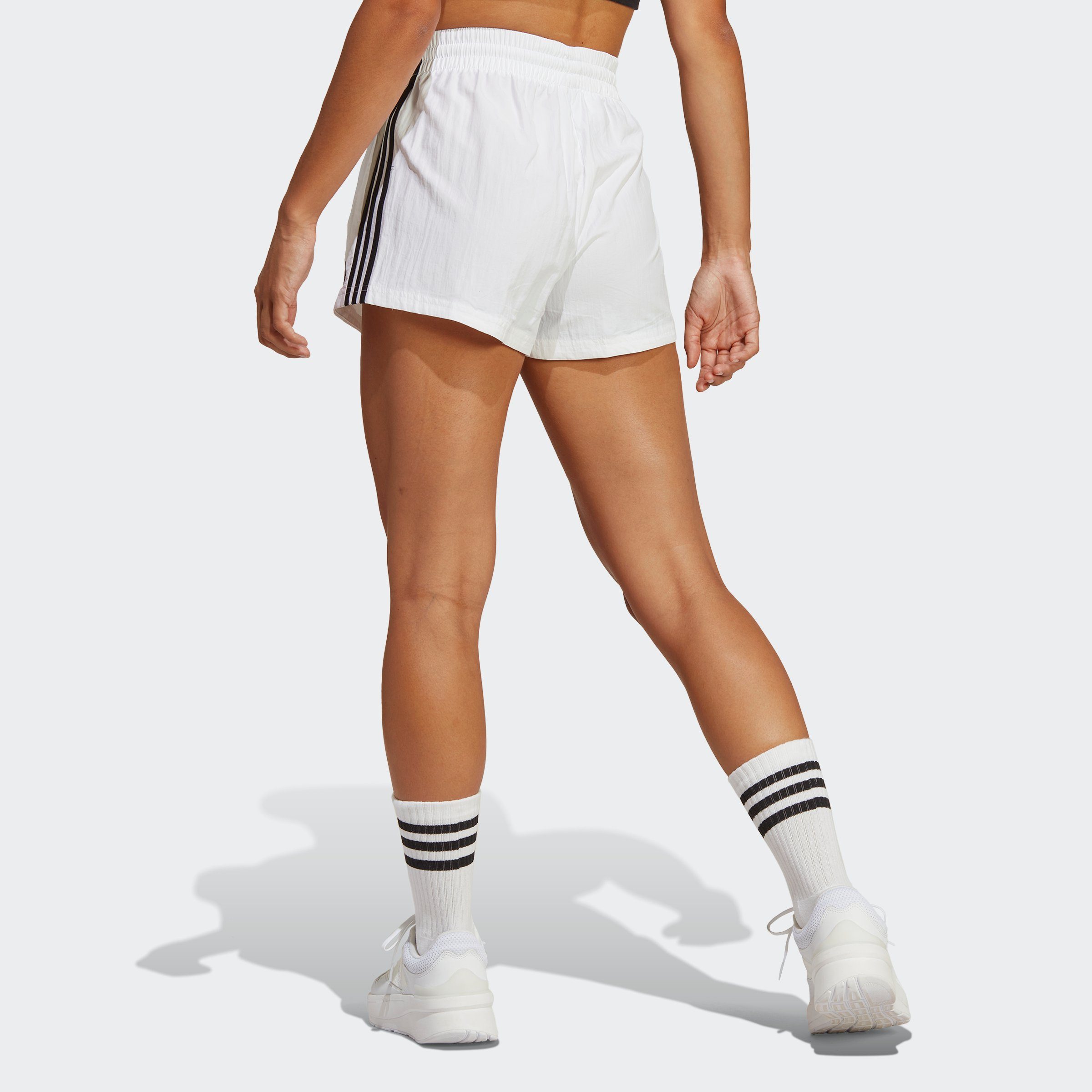 3-STREIFEN Sportswear WOVEN ESSENTIALS (1-tlg) adidas Shorts white/black
