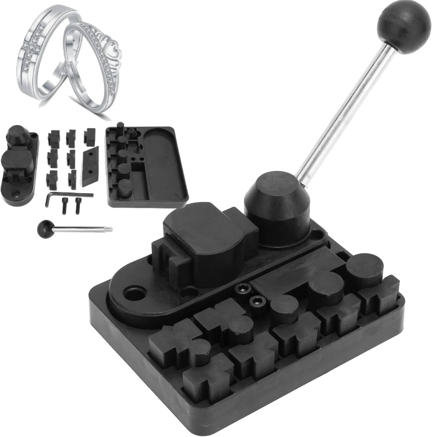 GARRYFIZH Rohrbieger Ringbieger Set Schmuck Biegemaschine Ringformer Werkzeug, Wird zum Biegen von Ringen bei der Ringherstellung verwendet