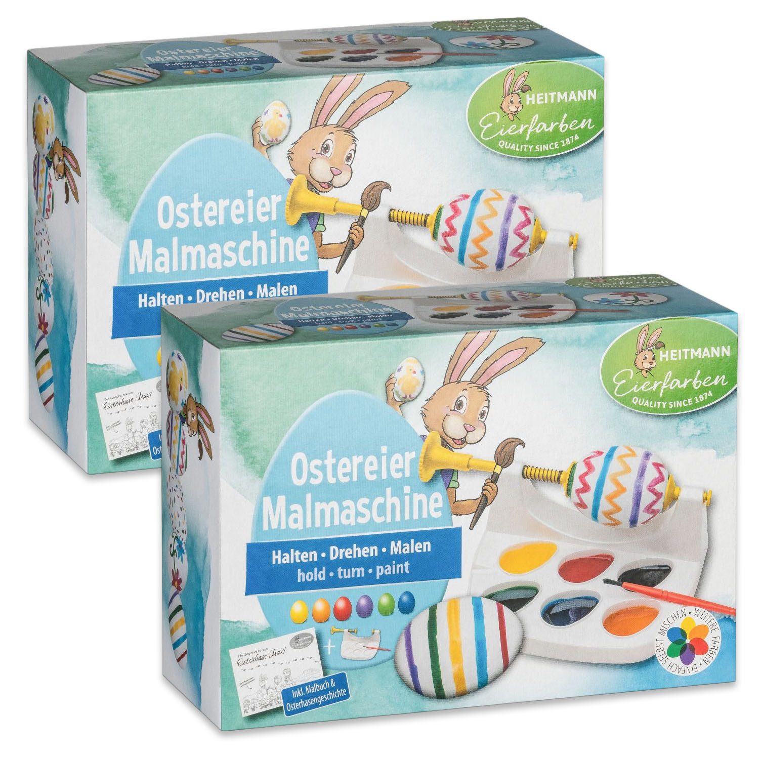 BRAUNS HEITMANN Osterei Brauns-Heitmann 2er Pack Ostereier Malmaschine Set