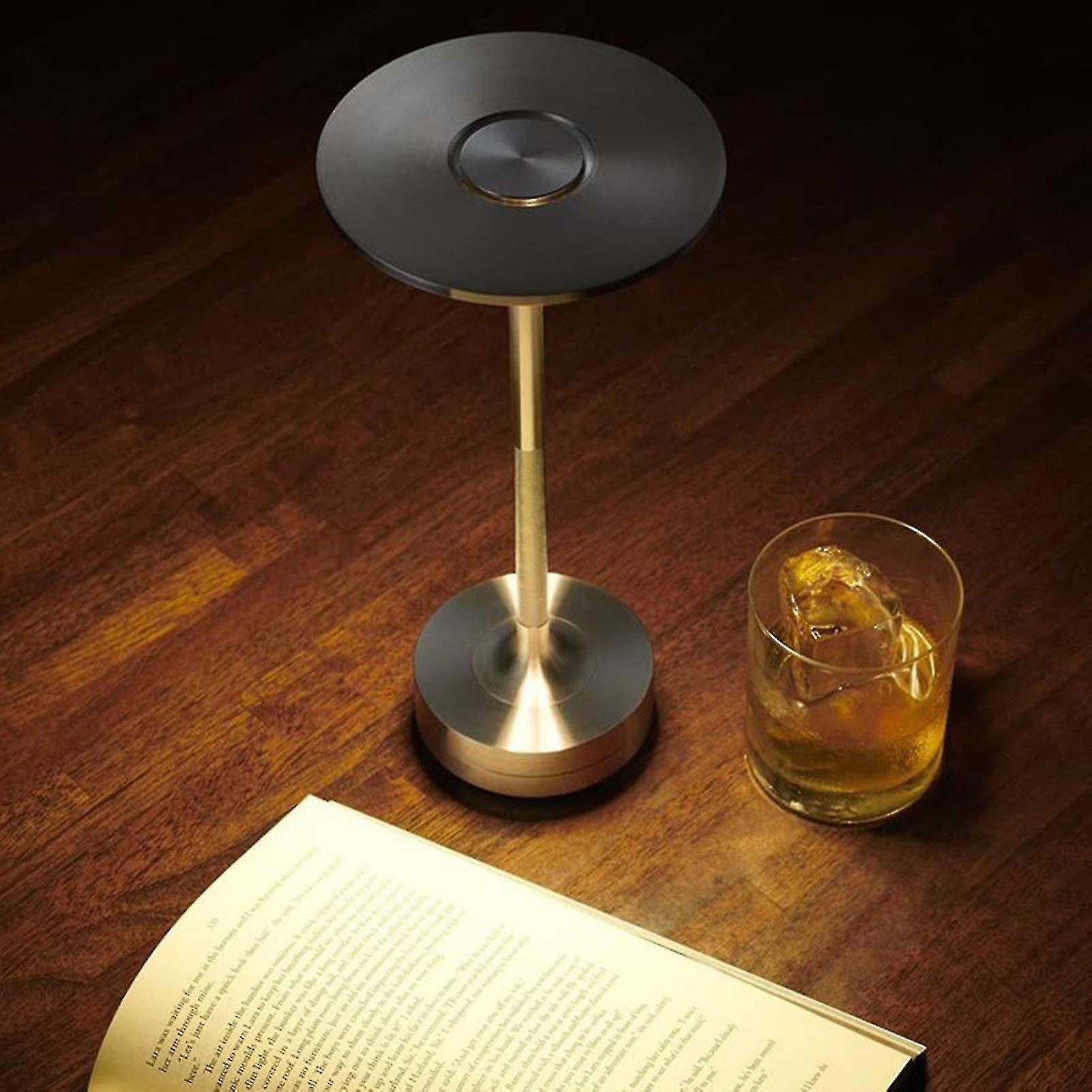 Tisch-Tageslichtlampe Tischlampe LED Akku spriztwassergeschützt, Aluminium LED Touch