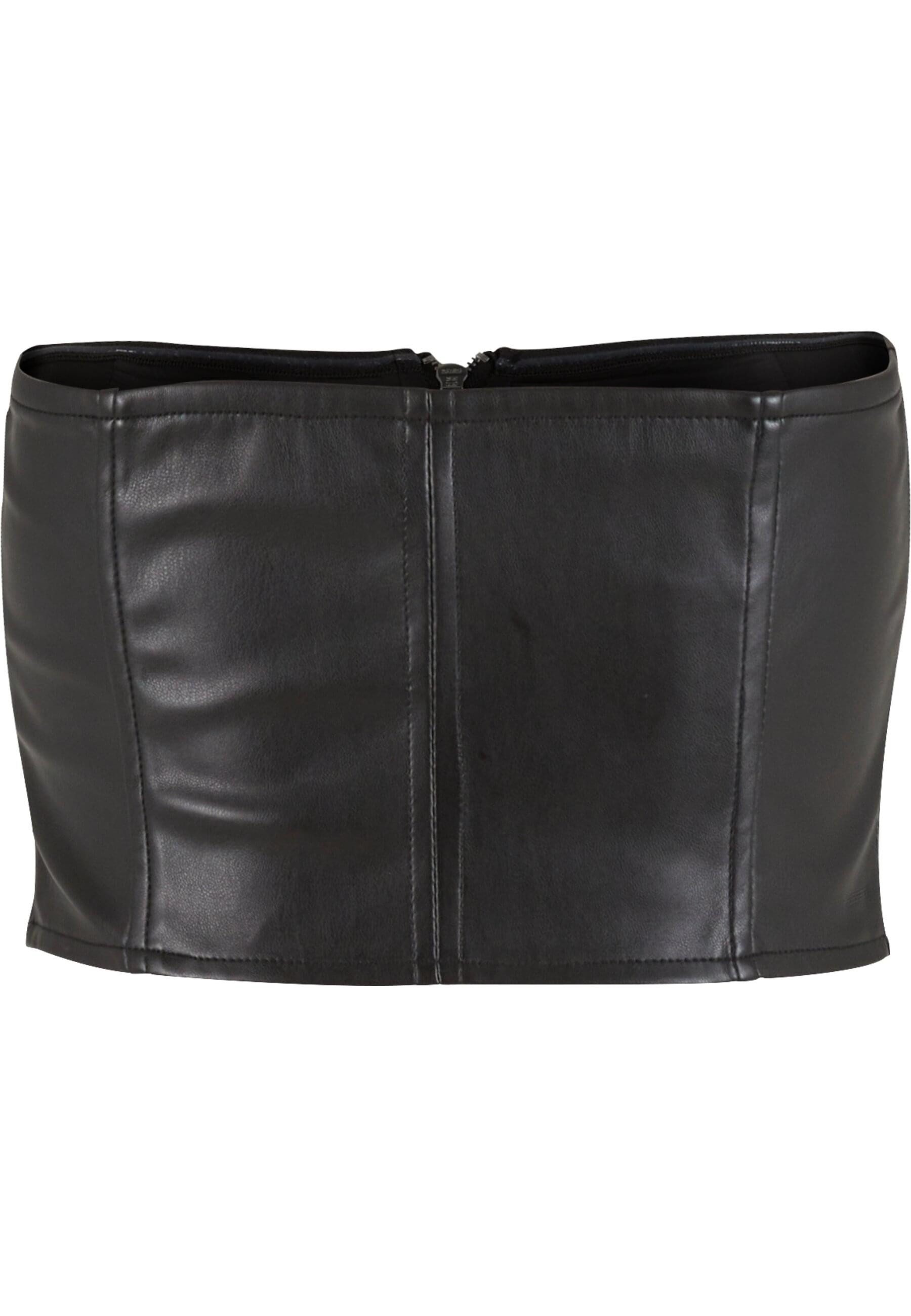 URBAN CLASSICS Muskelshirt Urban Classics Ladies Synthetic Leather Bandeau günstig online kaufen