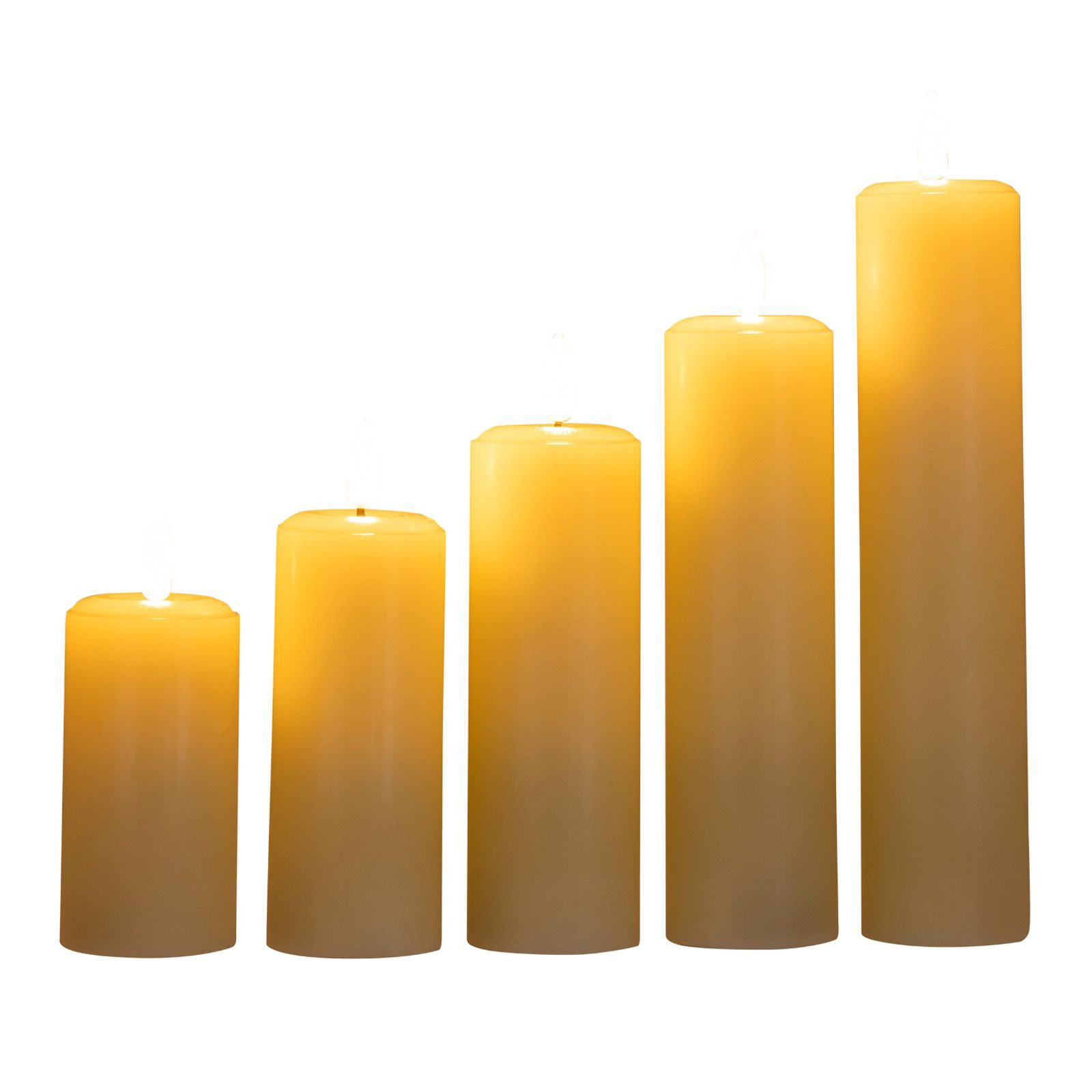 Gravidus LED-Kerze 5er Set Flammenlose LED-Kerzen mit Ein-/Ausschalter günstig online kaufen