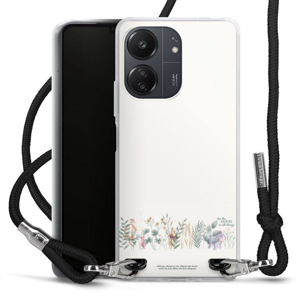 DeinDesign Handyhülle Winnie Puuh Disney Eukalyptus, Xiaomi Redmi 13C 4G Handykette Hülle mit Band Case zum Umhängen