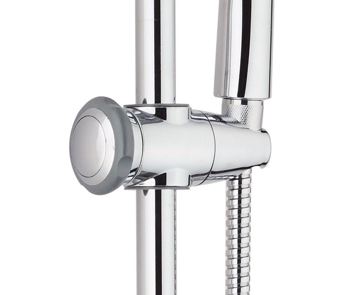 Vereg Duschsystem ELBA, Duschsäule Duschkopf Kopfbrauseset Handbrause Chrom