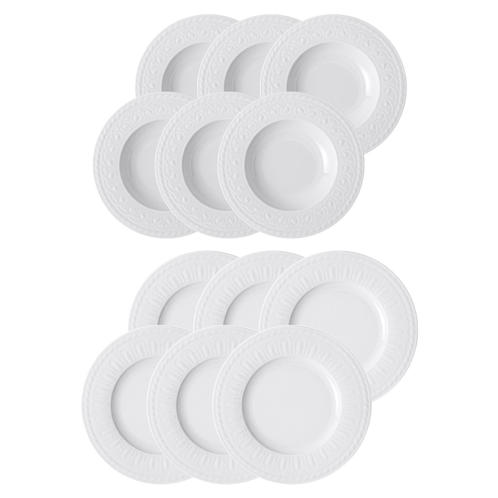 Villeroy & Boch Kombiservice Cellini Tafelservice 12er Set (12-tlg), Porzellan