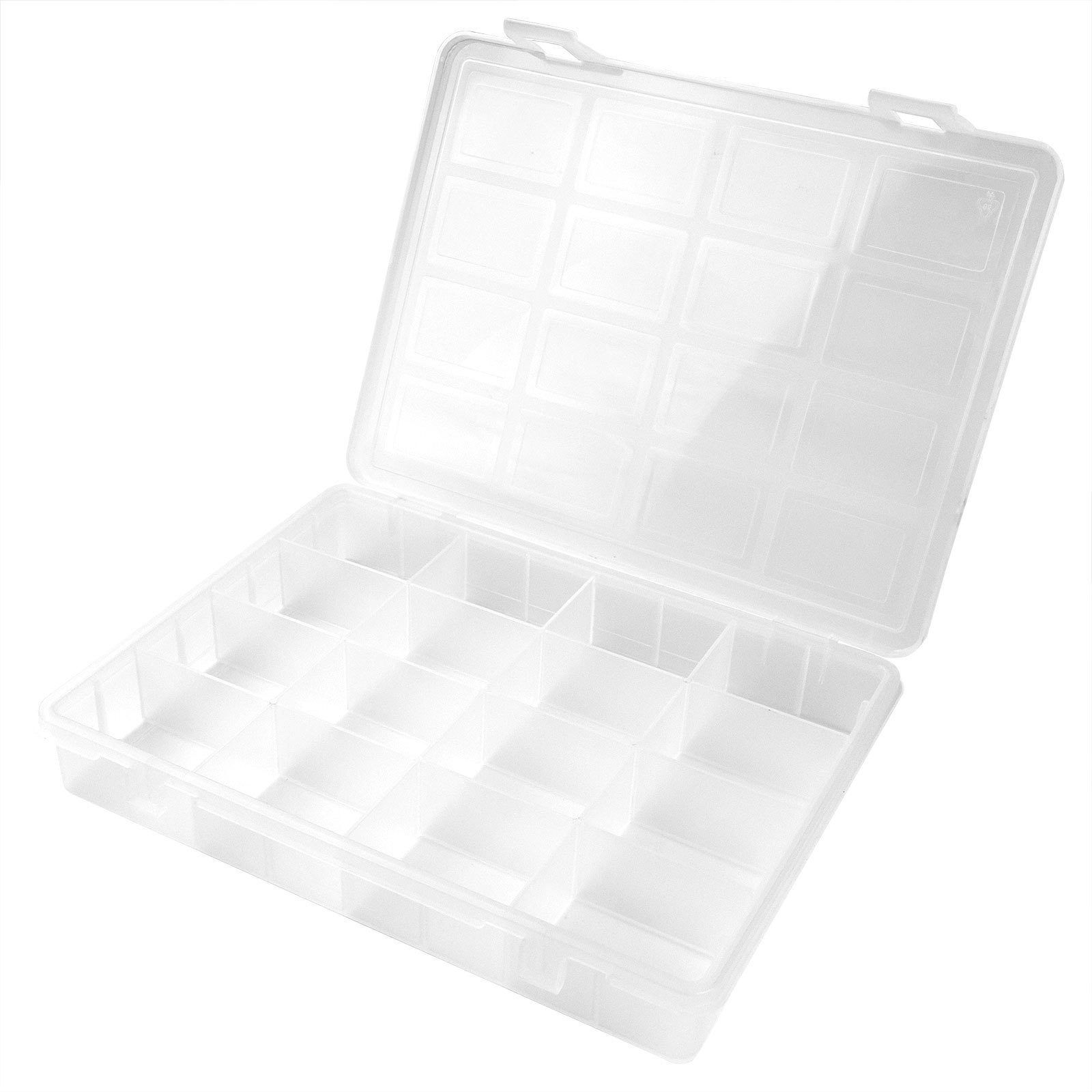 Sortimentskasten Sortimentskasten 16 Fächer transparent