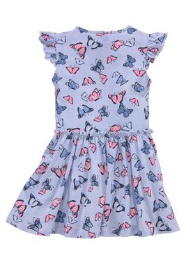 KIDSWORLD Jerseykleid für kleine Mädchen mit niedlichem Schmetterlingsmuster