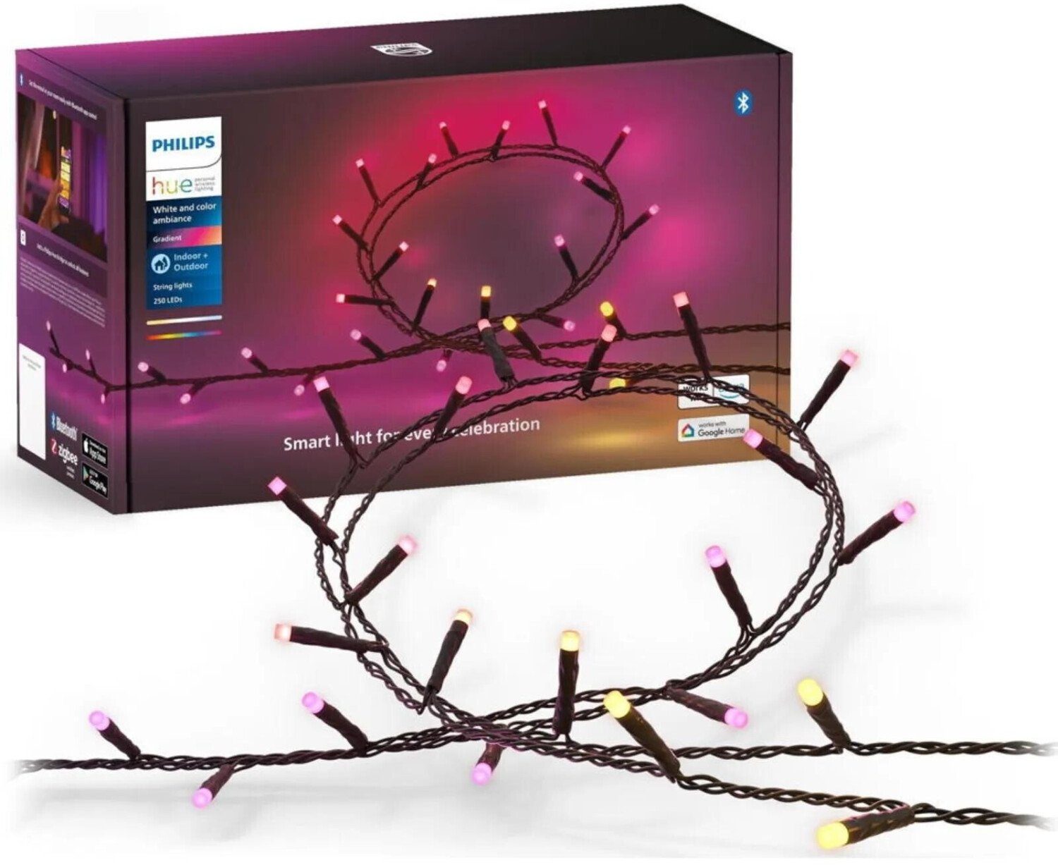 Philips Hue Smarte LED-Leuchte LED Lichterkette, LED fest integriert