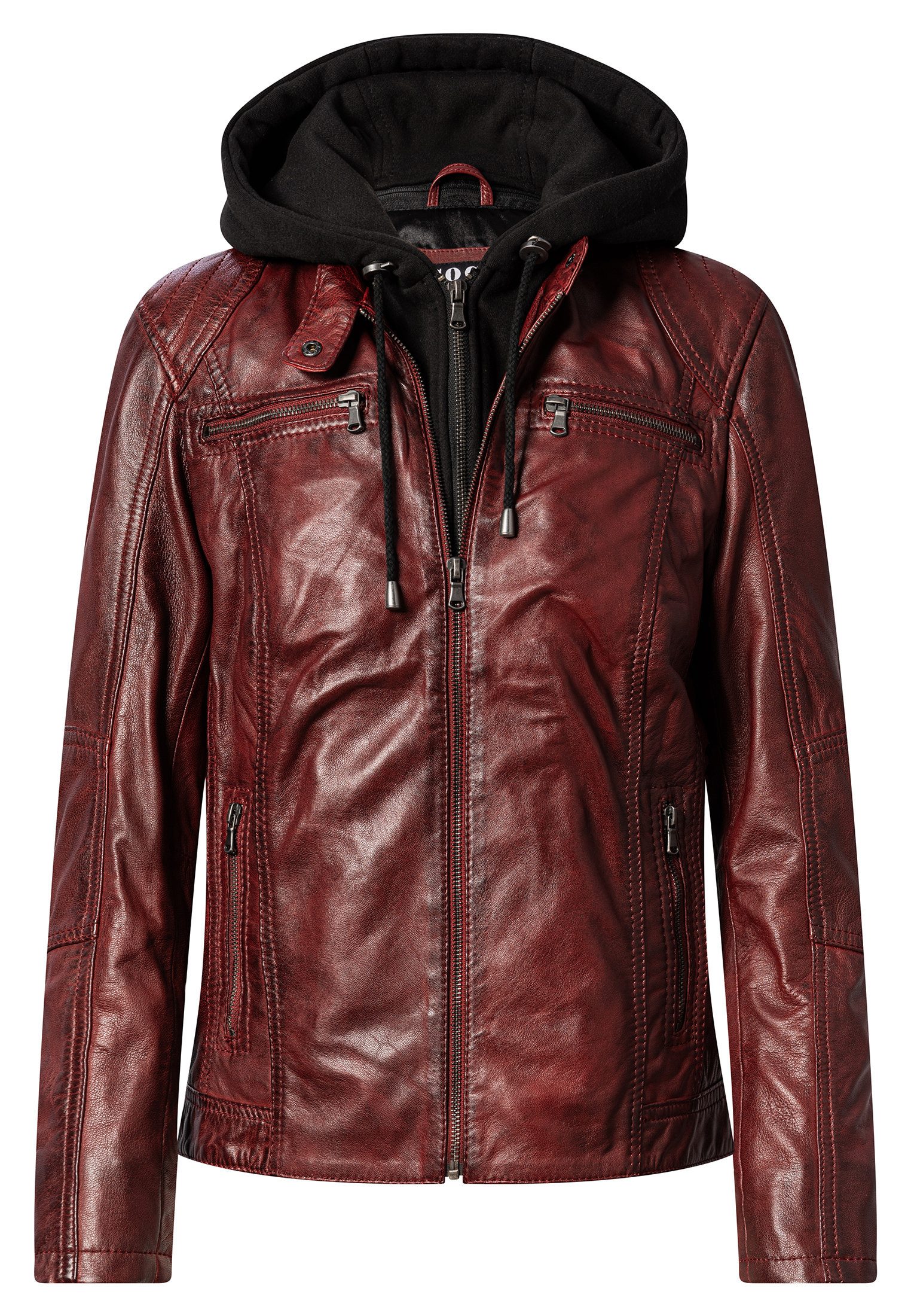 CBL Lederjacke MQ-44986 mit stehkragen günstig online kaufen