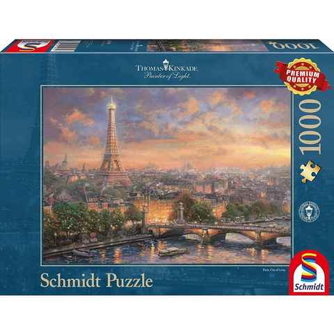 Schmidt Spiele Puzzle Schmidt - Thomas Kinkade - Paris, Stadt der Liebe, 1000 Puzzleteile