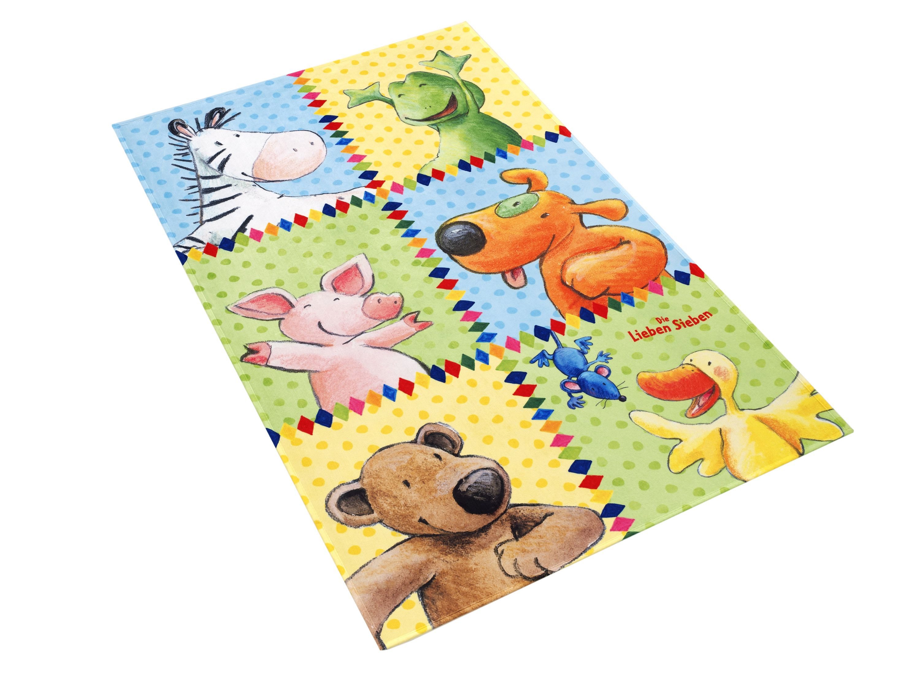 Die Lieben Sieben Kinderteppich Tiere Die Lieben Sieben, rechteckig