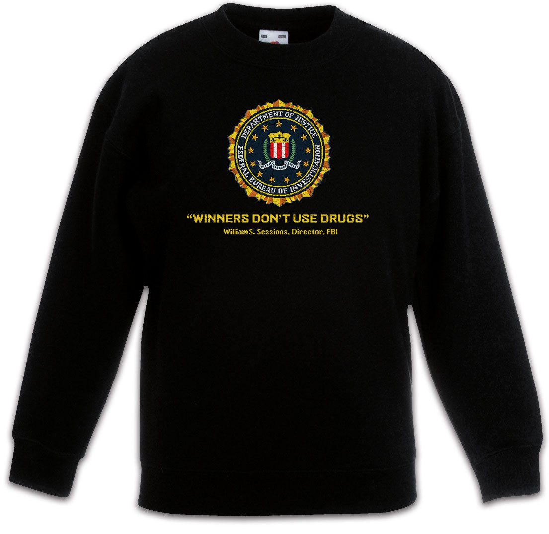 Urban Backwoods Sweatshirt Arcade Winners Don't Use Drugs Kinderpullover 80s Vintage Retro Game (1-tlg) Eighties Spiel USA Sign
