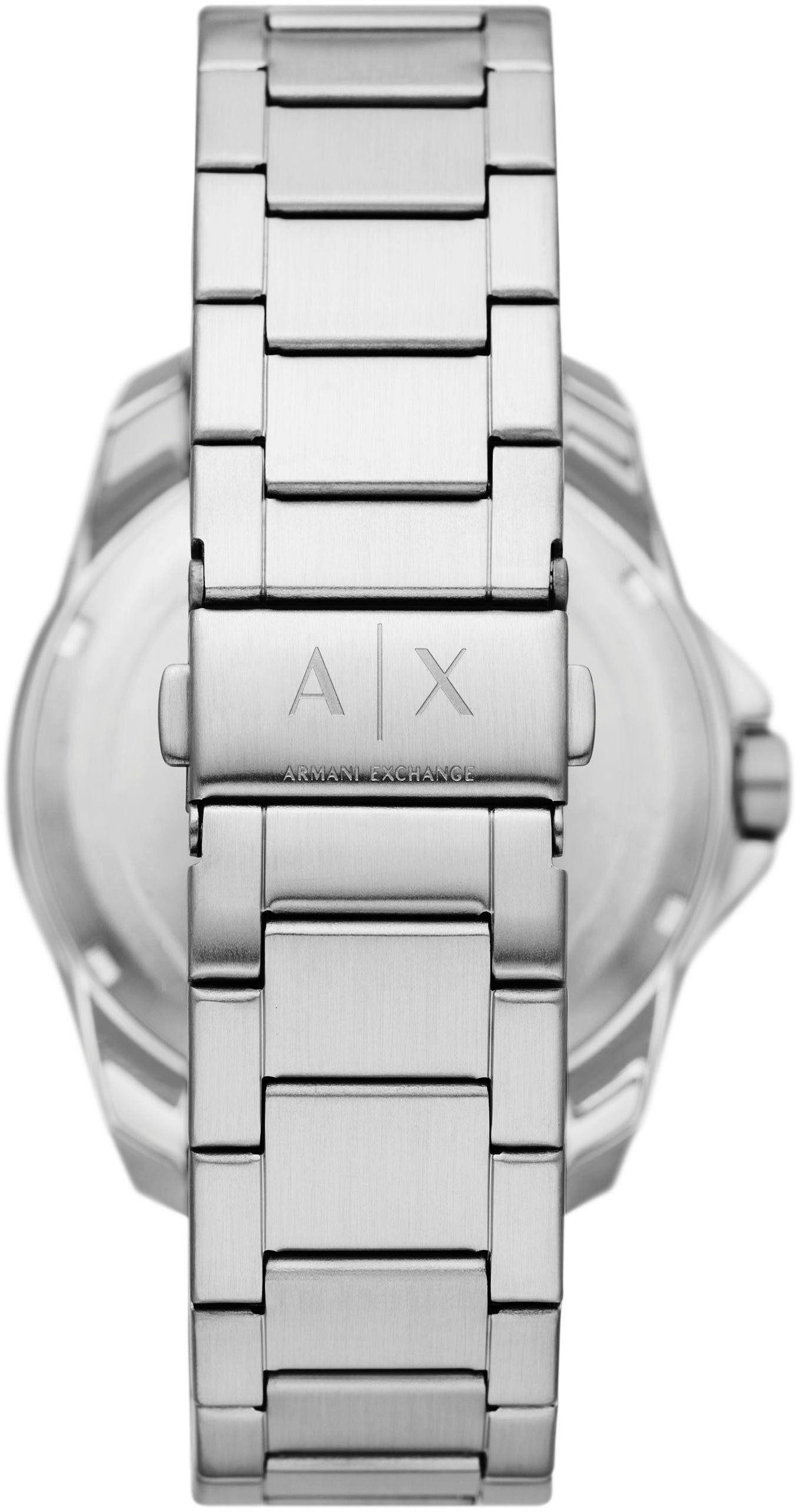 ARMANI EXCHANGE Quarzuhr AX1950, Armbanduhr, Herrenuhr, bis 10 bar wasserdicht, Edelstahlarmband