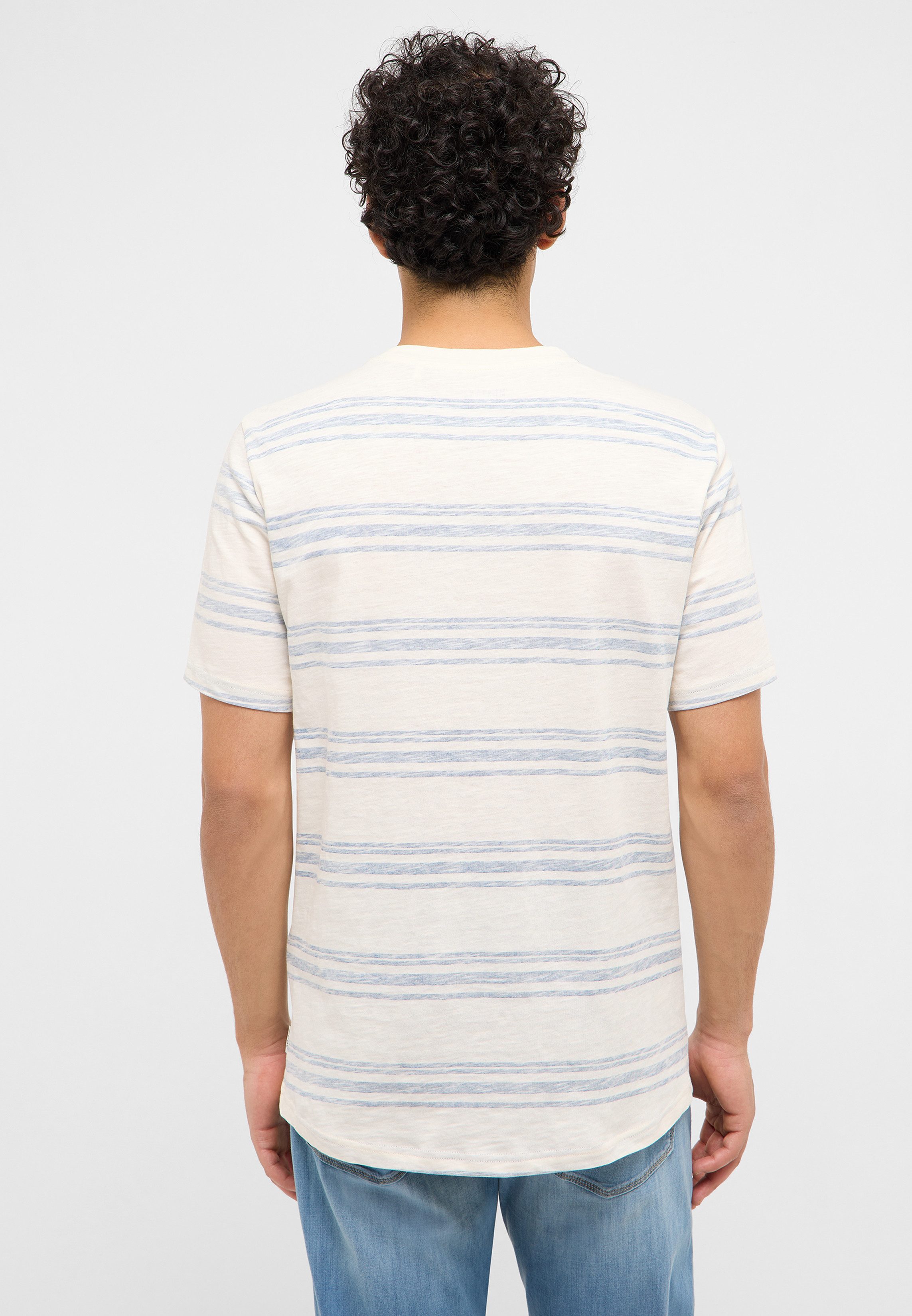 MUSTANG T-Shirt MU-Austin Streifenprint Regular fit