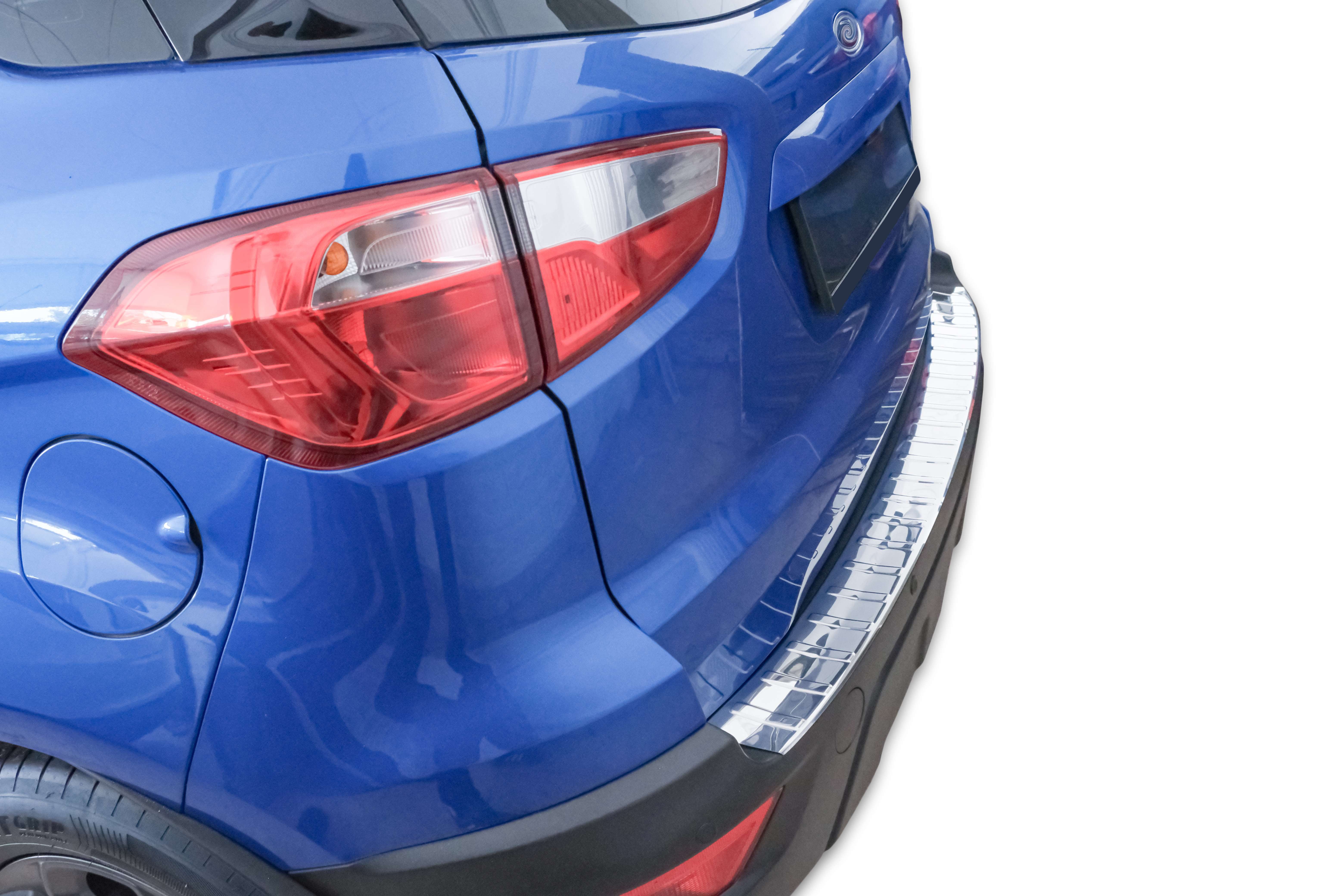 RECAMBO Ladekantenschutz für FORD ECOSPORT, BJ ab 2017> Stoßstangenschutz, V2A rostfrei, Exklusive Optik, praktischer Schutz & perfekte Passform