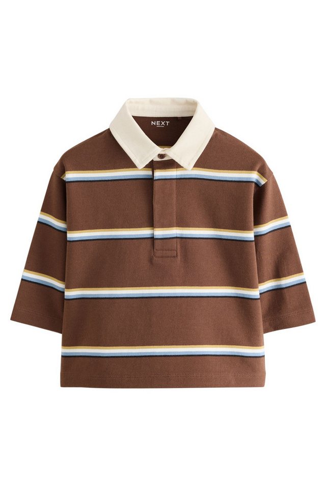 Next Langarm-Poloshirt Rugbyshirt mit Polokragen (1-tlg)