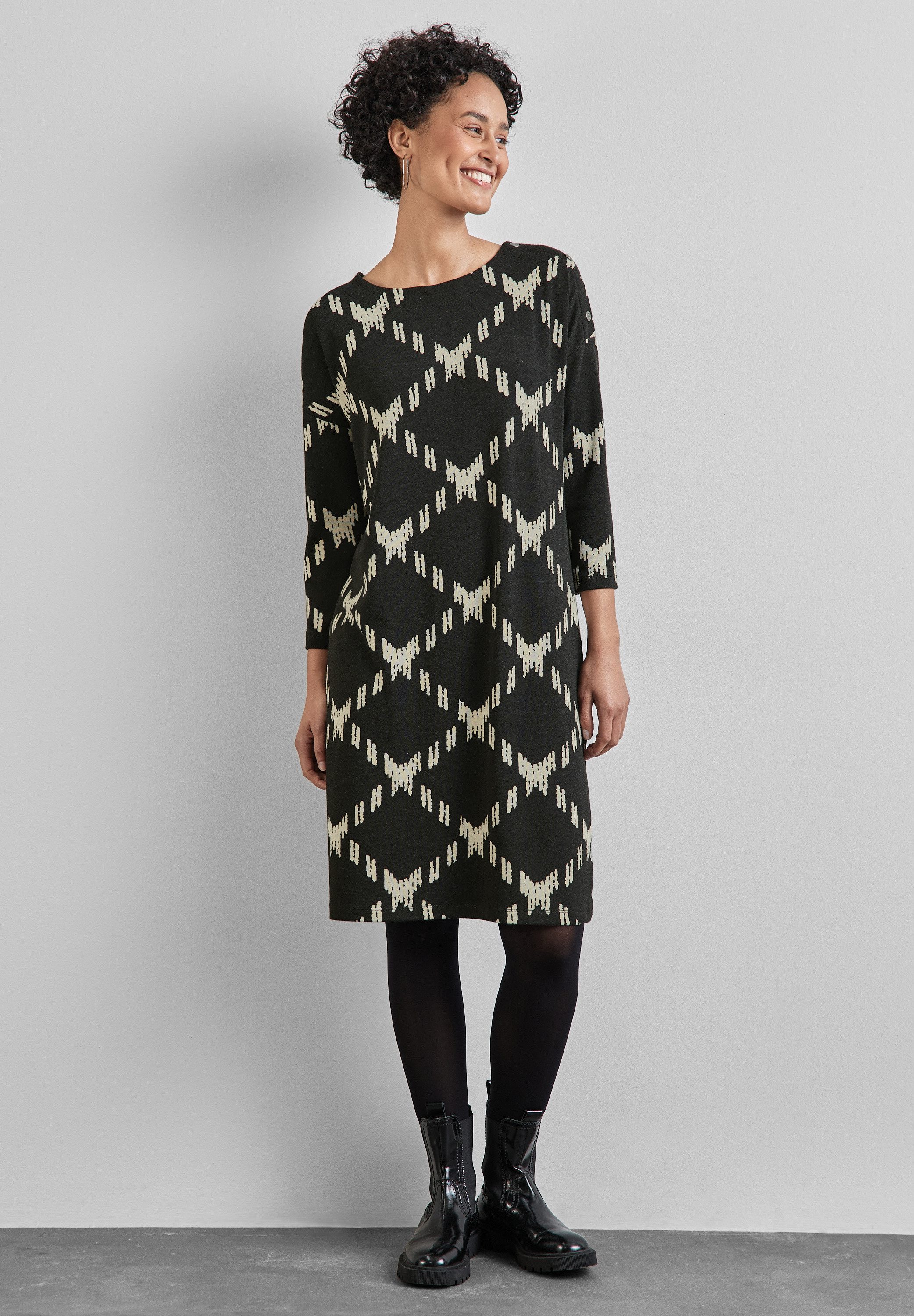 STREET ONE Midikleid mit grafischem Muster