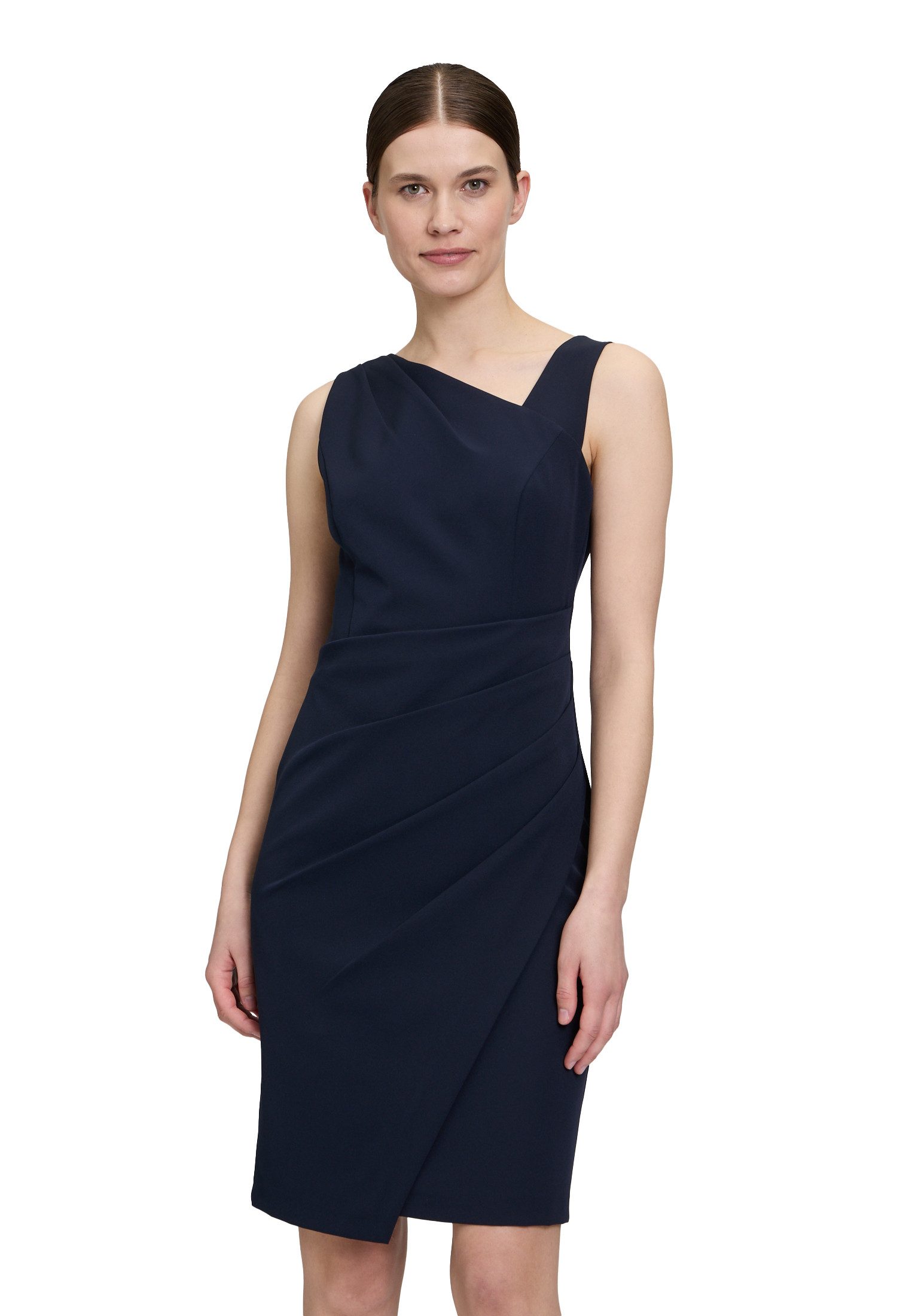 Vera Mont Cocktailkleid Damen Cocktailkleid ohne Arm Falten günstig online kaufen