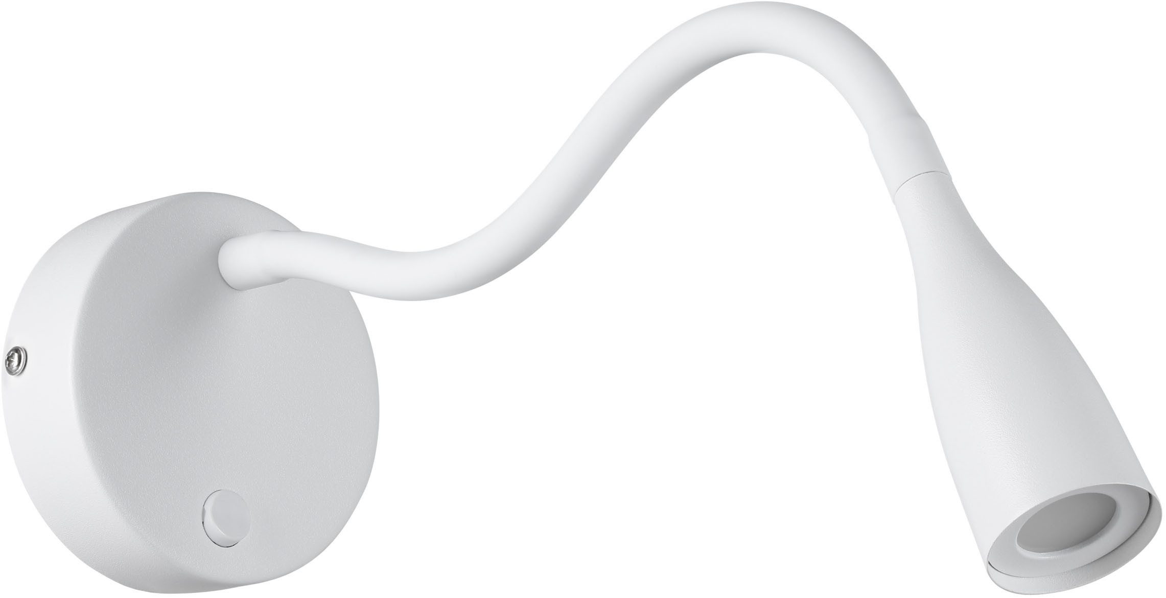 EGLO Wandleuchte OLIVANDINO Wandlampe - Stahl - LED - 3,8W - IP20, Ein-/Ausschalter, LED fest integriert, Warmweiß, Wandstrahler, Wandspot, Wohnzimmer, Flur, Schlafzimmer, Ø11 x AL43 cm