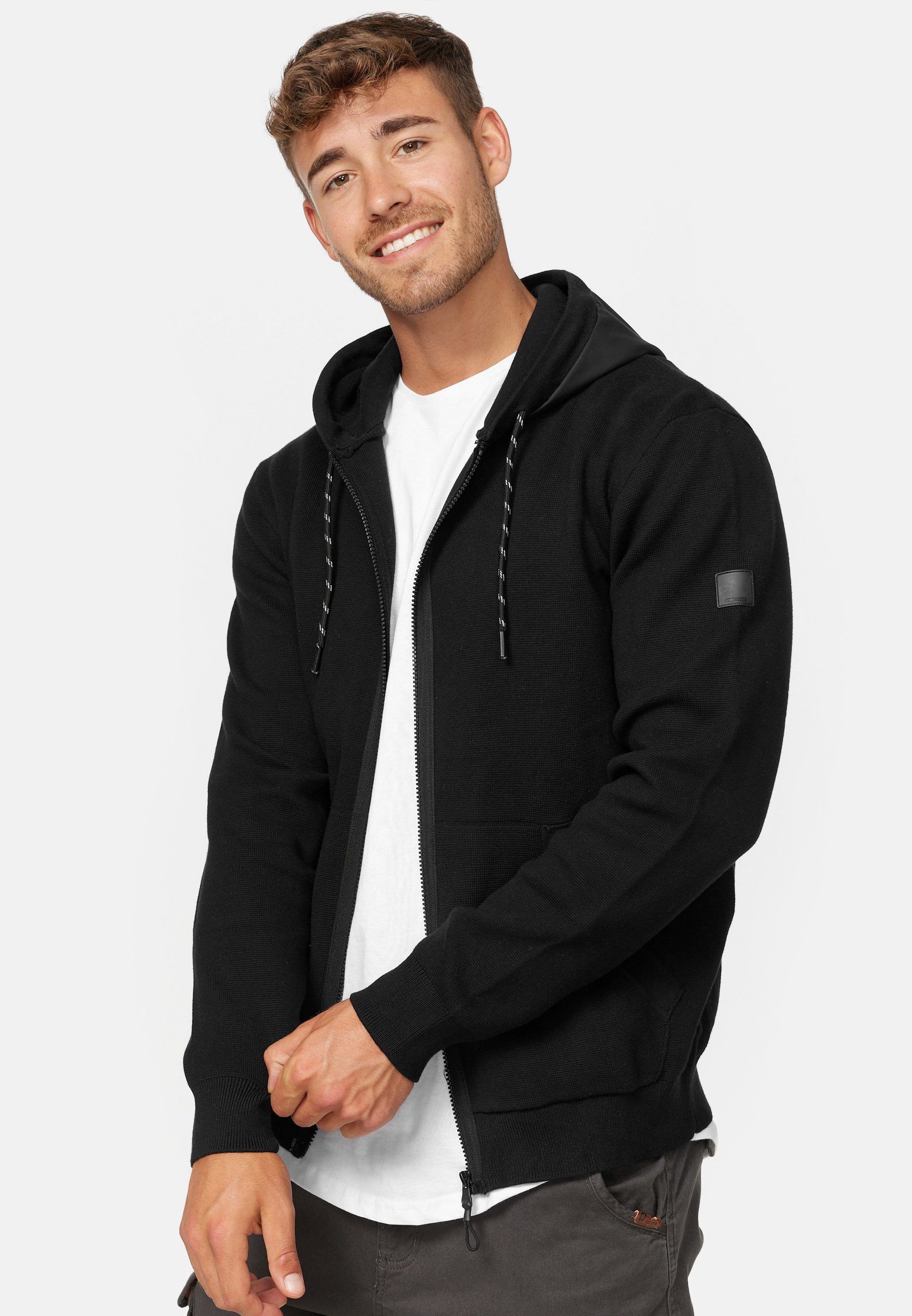 Sweatjacke Black Indicode Reilly