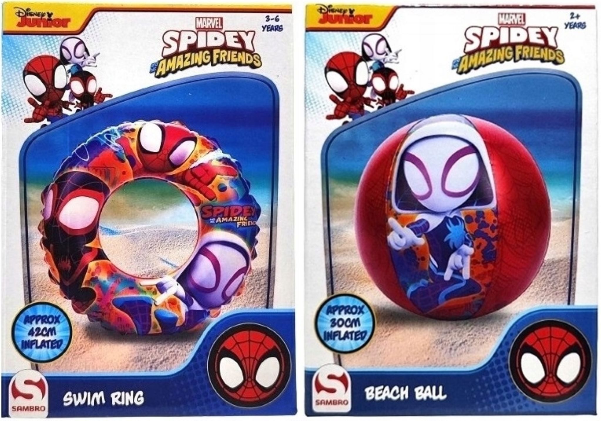 Schwimmring Marvel Spidey Schwimmring + Ball Set für Kinder