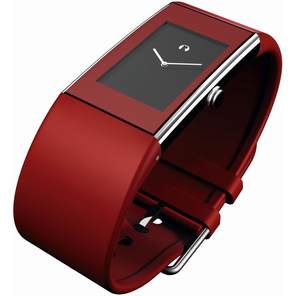 Rosendahl Quarzuhr ROSENDAHL Damen Armbanduhr WATCH II 43178 schwarz / rot B. 20 mm