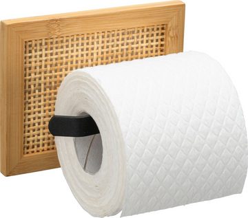 WENKO Toilettenpapierhalter Allegre, aus Bambus und Rattan