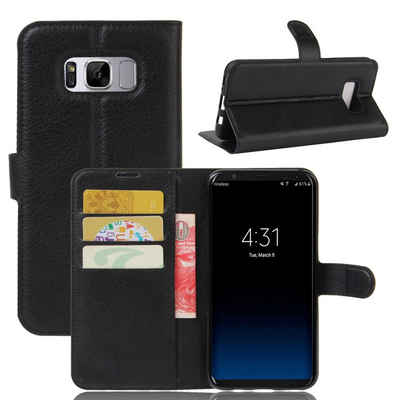 CoverKingz Handyhülle »Hülle für Samsung Galaxy S8 Handyhülle Flip Case Cover Schutzhülle Schwarz«