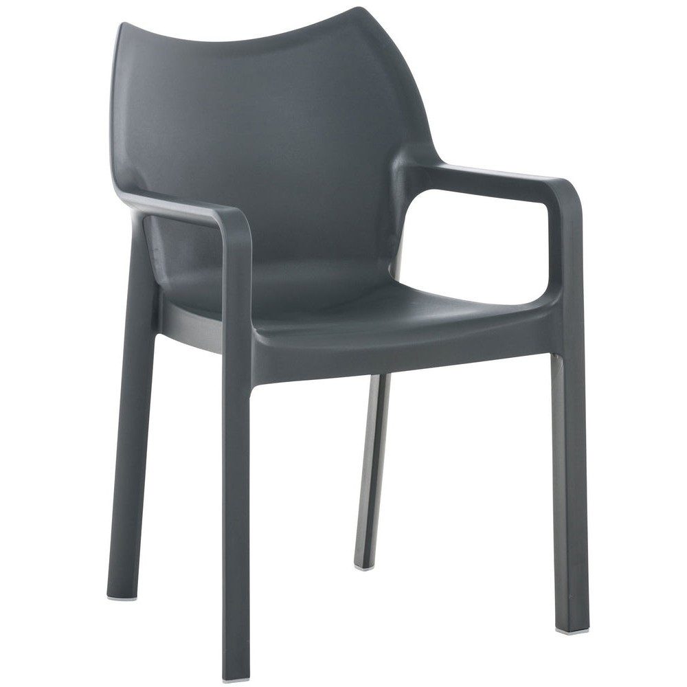 CLP Stuhl Gartenstuhl Stapelstuhl Terrassensessel (Spar-Set, 1 St), stapelbar, wetterfest, UV-beständig, bis 160 kg